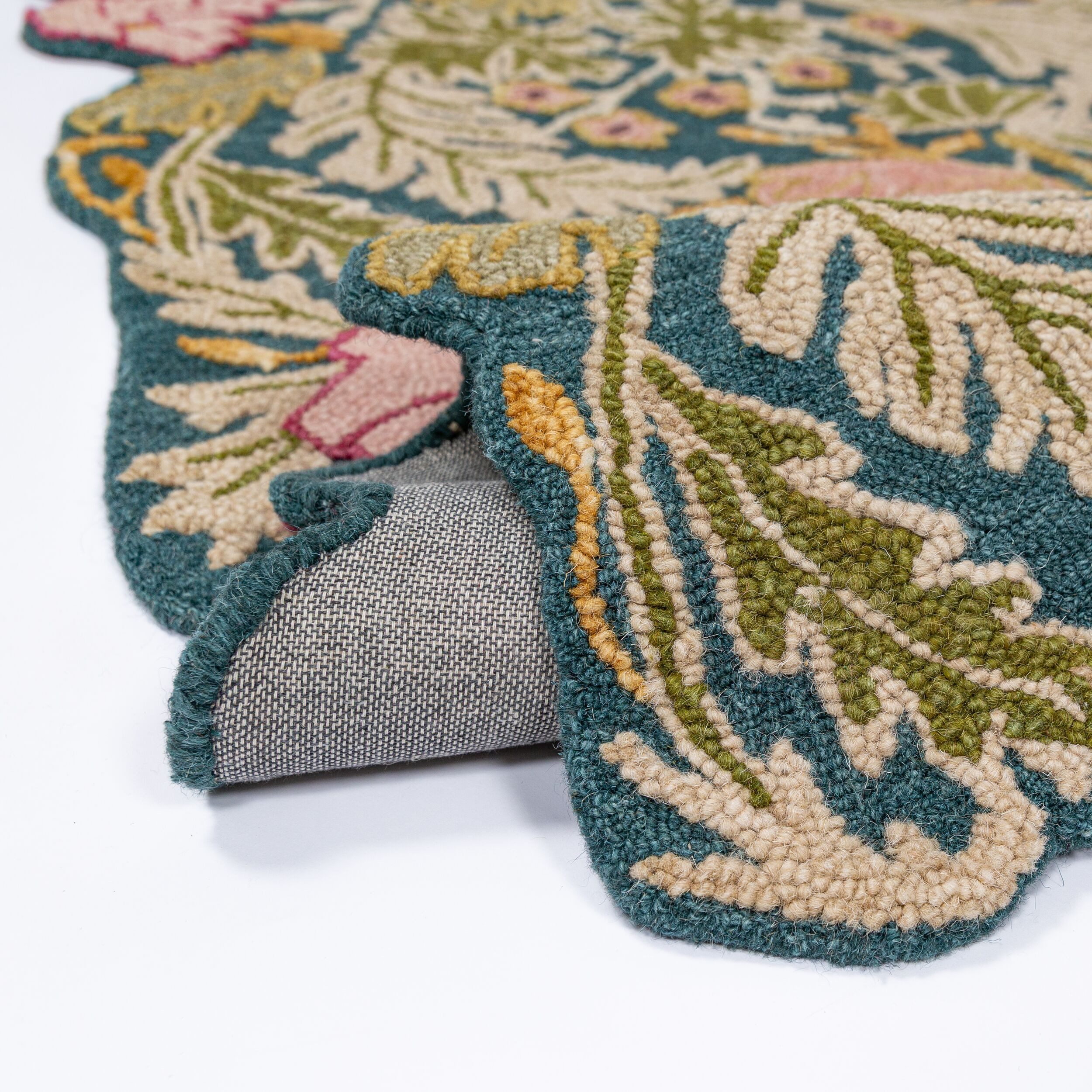 FLAIR RUGS Wollteppich Daphne Floral, 100% Wolle auch als Läufer, rechteckig, Höhe: 10 mm, organischen Blumenmotive, Wohnzimmer, Schlafzimmer, Esszimmer – Bild 3 von 5