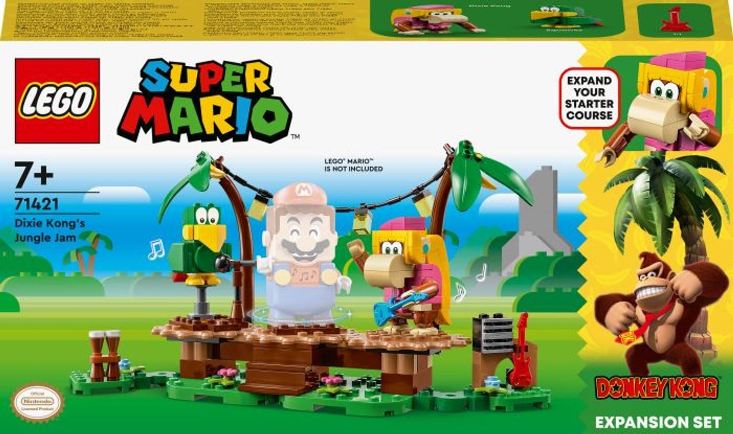 LEGO® Super Mario™ Dixie Kongs Dschungel-Jam – Erweiterungsset Konstruktionsspielsteine, (Dixie Kongs Dschungel-Jam – Erweiterungsset, Klemmbausteine), Made in Europe