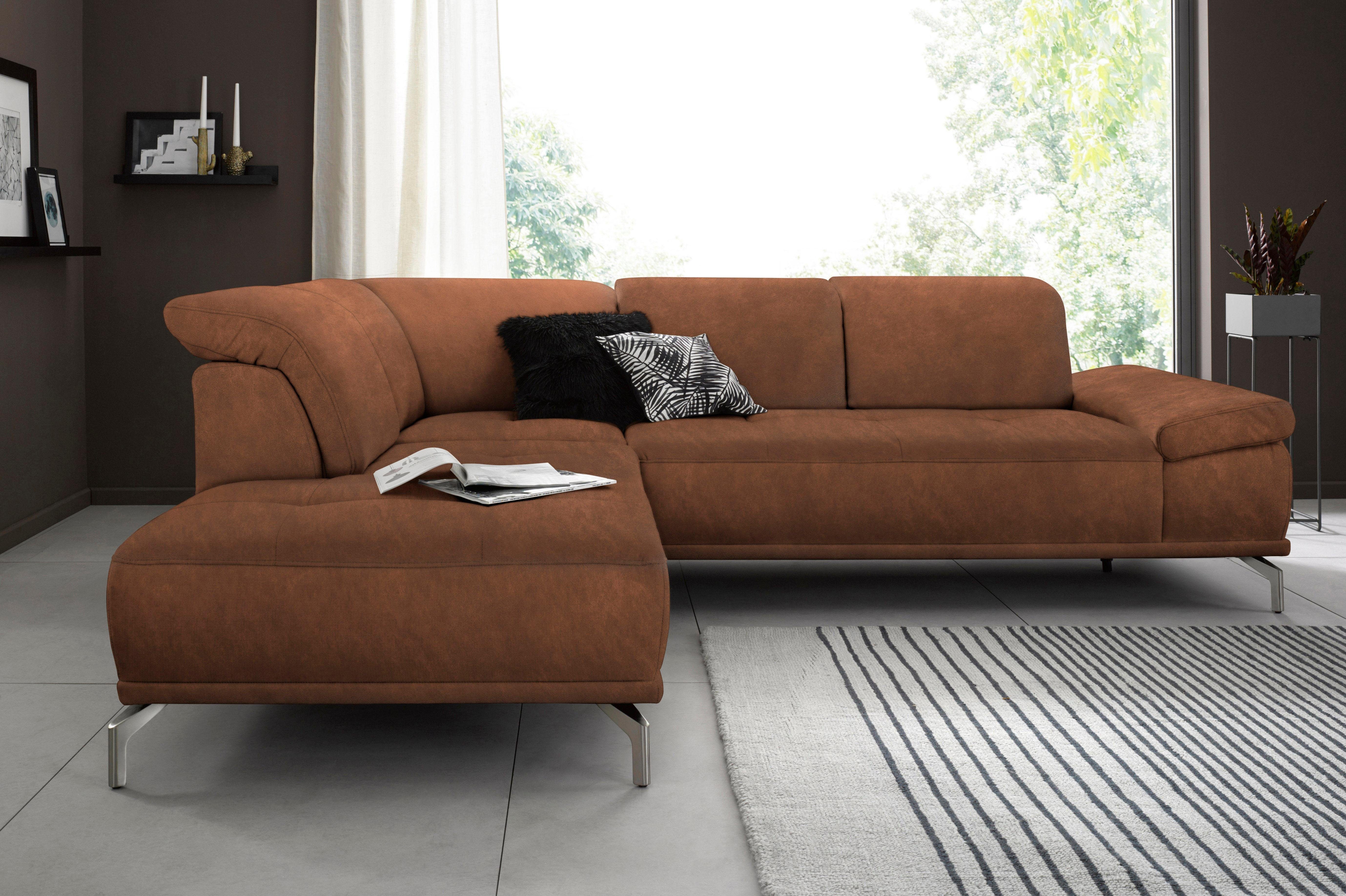 Places of Style Ecksofa "Caluna", Inkl.Sitztiefenverstellung, wahlweise mit günstig online kaufen