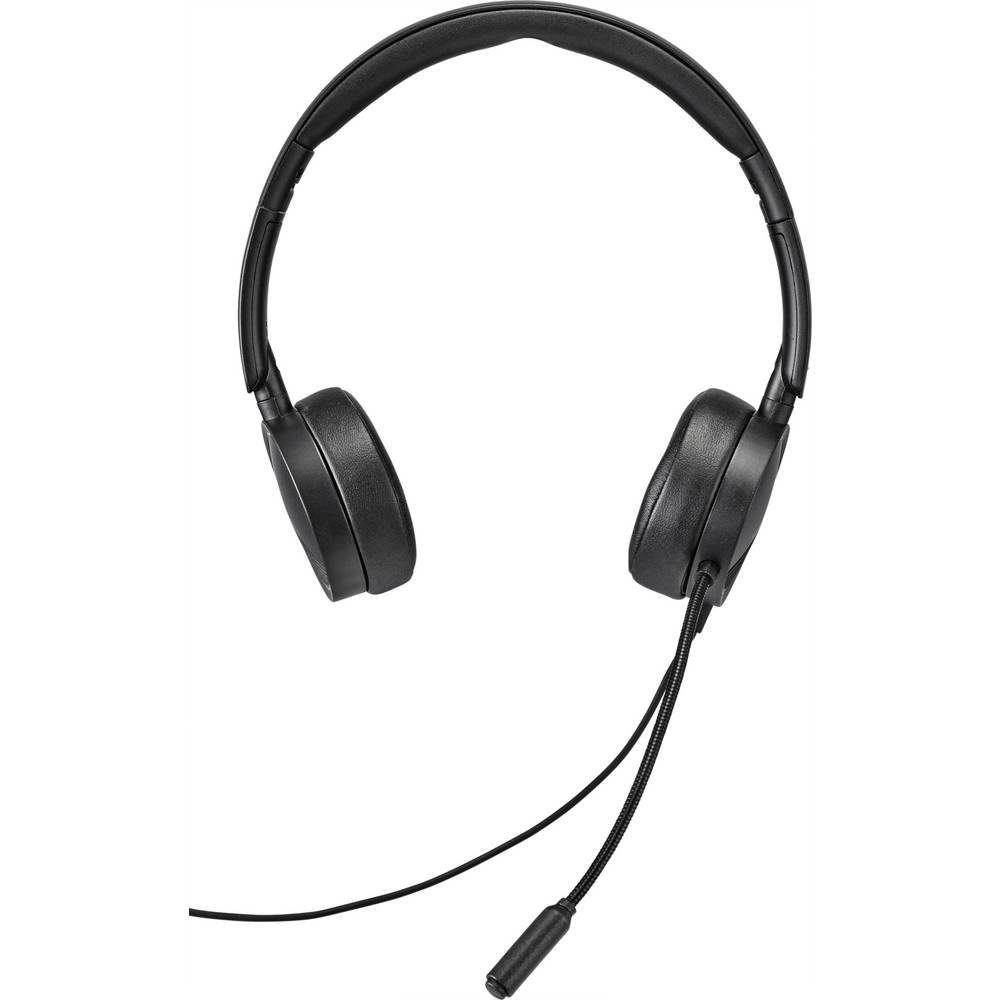 Renkforce 2-in-1-Headset mit 3.5 & Mikrofon-Stummschaltung) Kopfhörer (Lautstärkeregelung, mm-Stecker