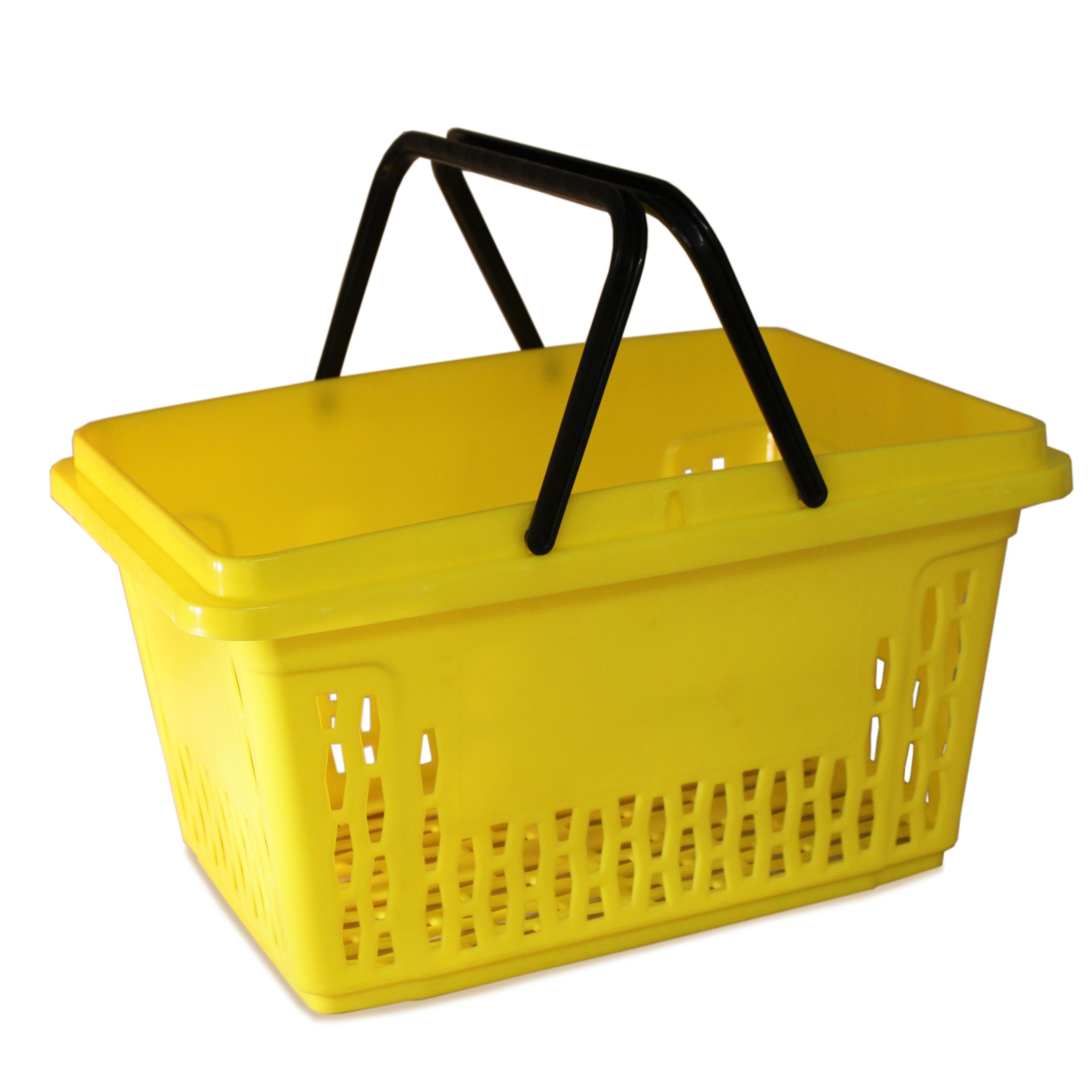 Einkaufskorb GERSO Bügeln Einkaufskörbe 40 mit Farbauswahl Bunte 2 Gelb Polypropylen Liter