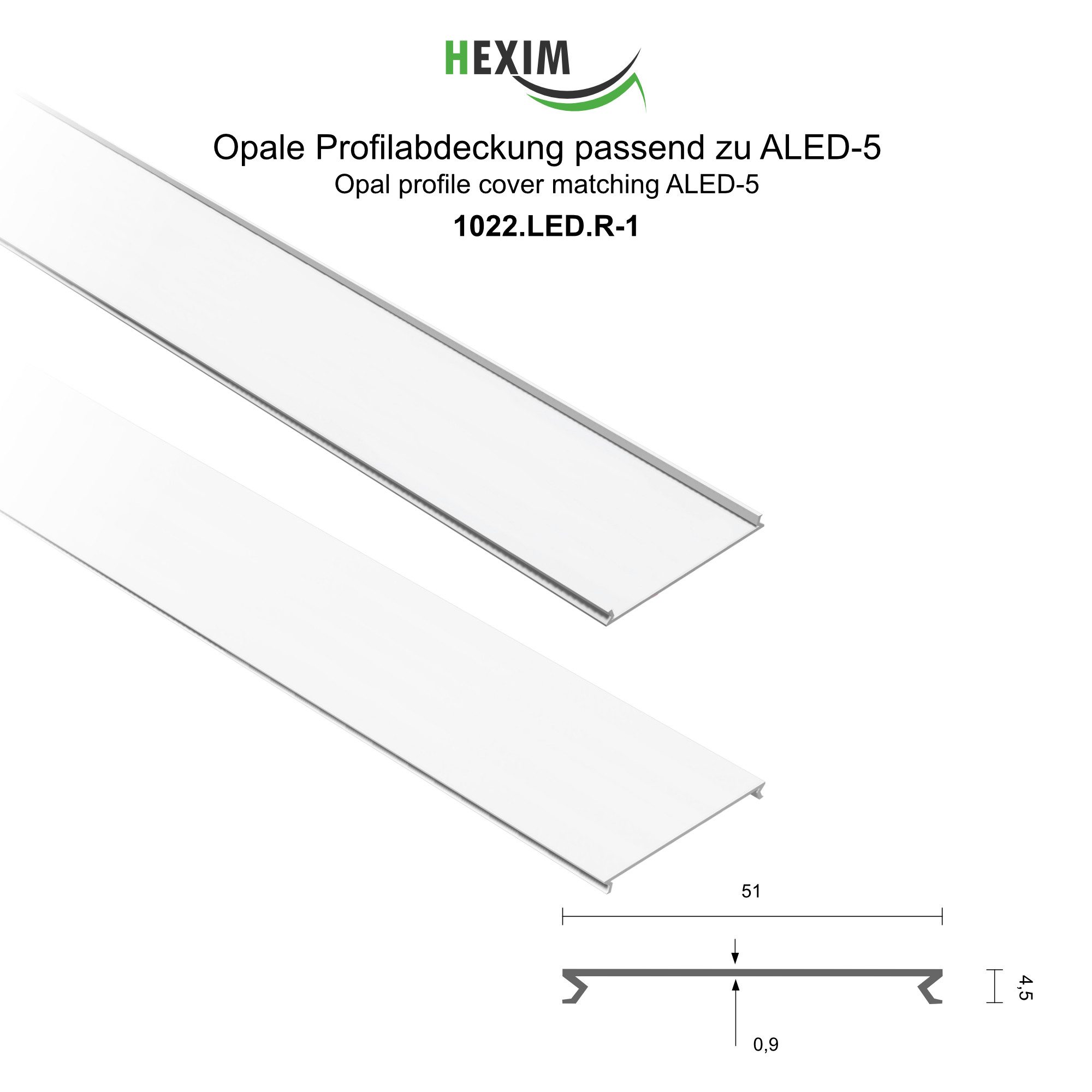 Hexim LED-Stripe-Profil 2m Trockenbauprofil Alu LED günstig online kaufen