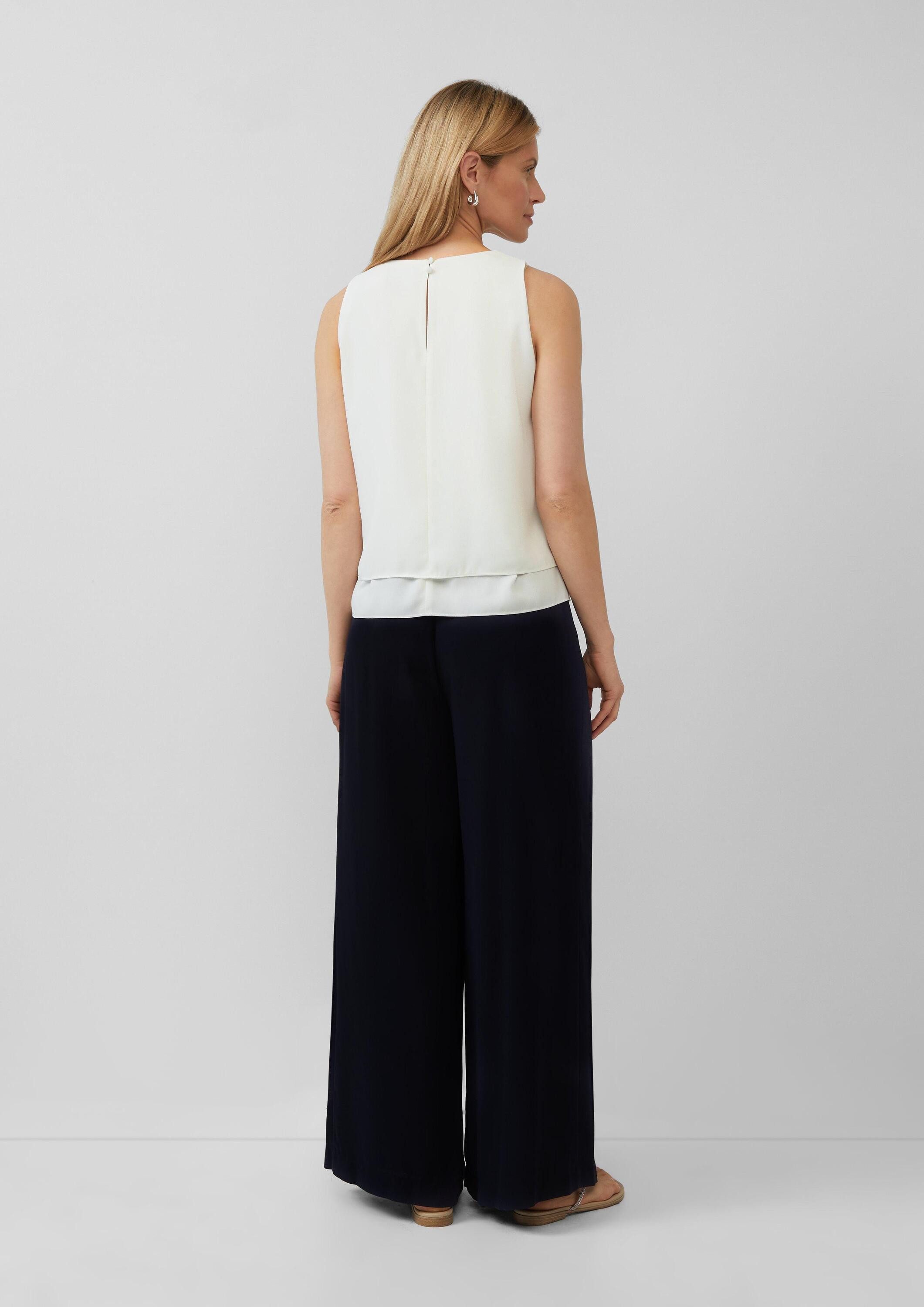 s.Oliver Blusentop Bluse Doppellagiges Top aus günstig online kaufen