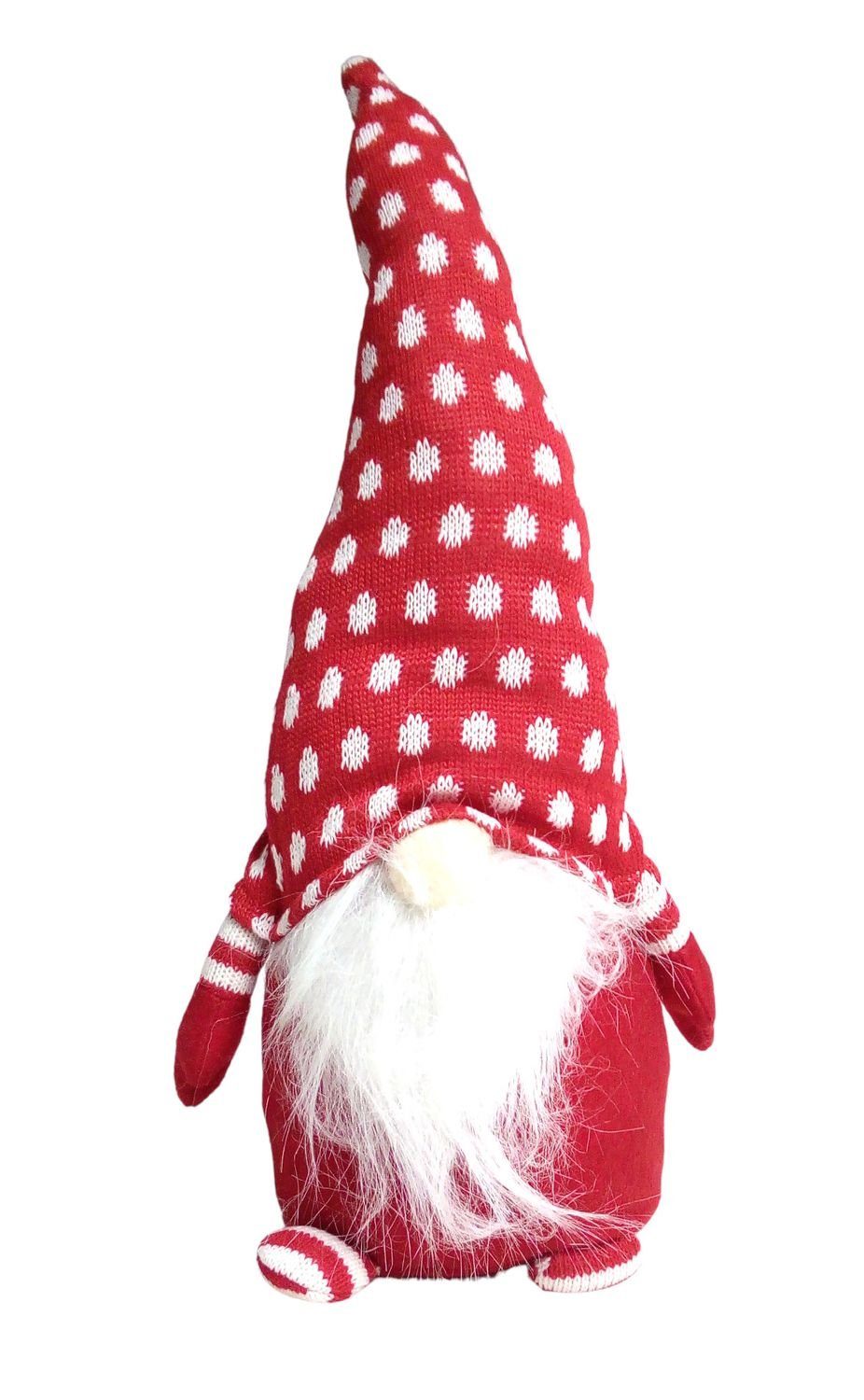 BURI Dekofigur Deko-Weihnachtswichtel mit Zipfelmütze 45cm Weihnachtsdeko Wichtel Tür rot