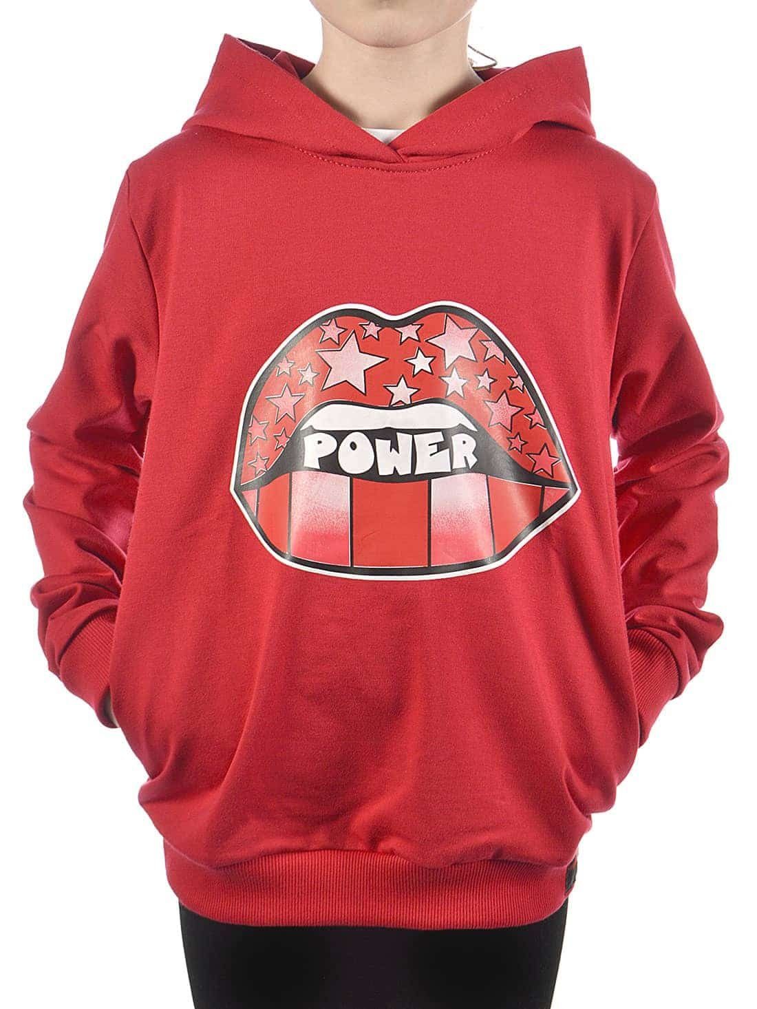 BEZLIT Hoodie Mädchen Pullover mit Kapuze Power Stars (1-tlg) mit Print Rot