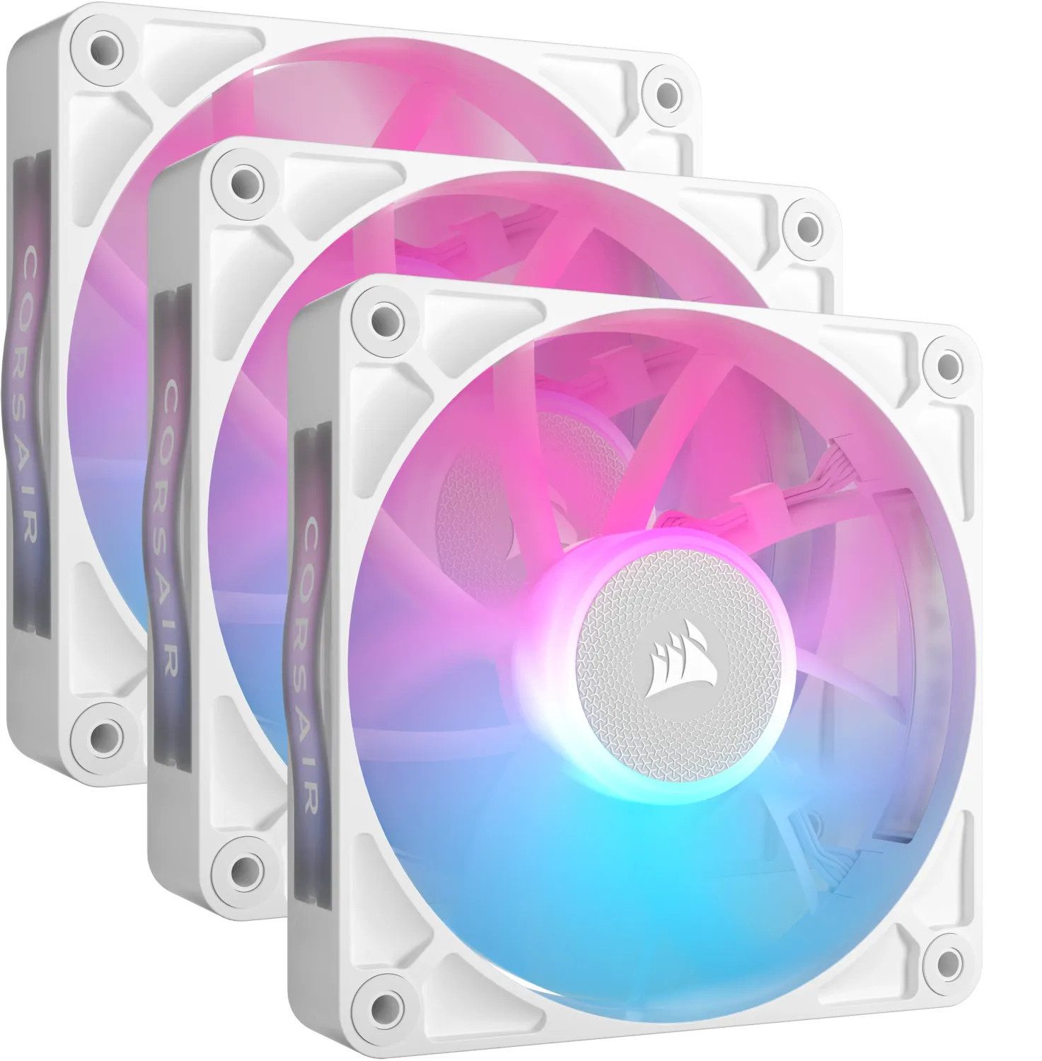 Corsair CPU Kühler iCUE LINK RX120 RGB 120-mm-PWM-Lüfter-Dreier-Starter-Kit