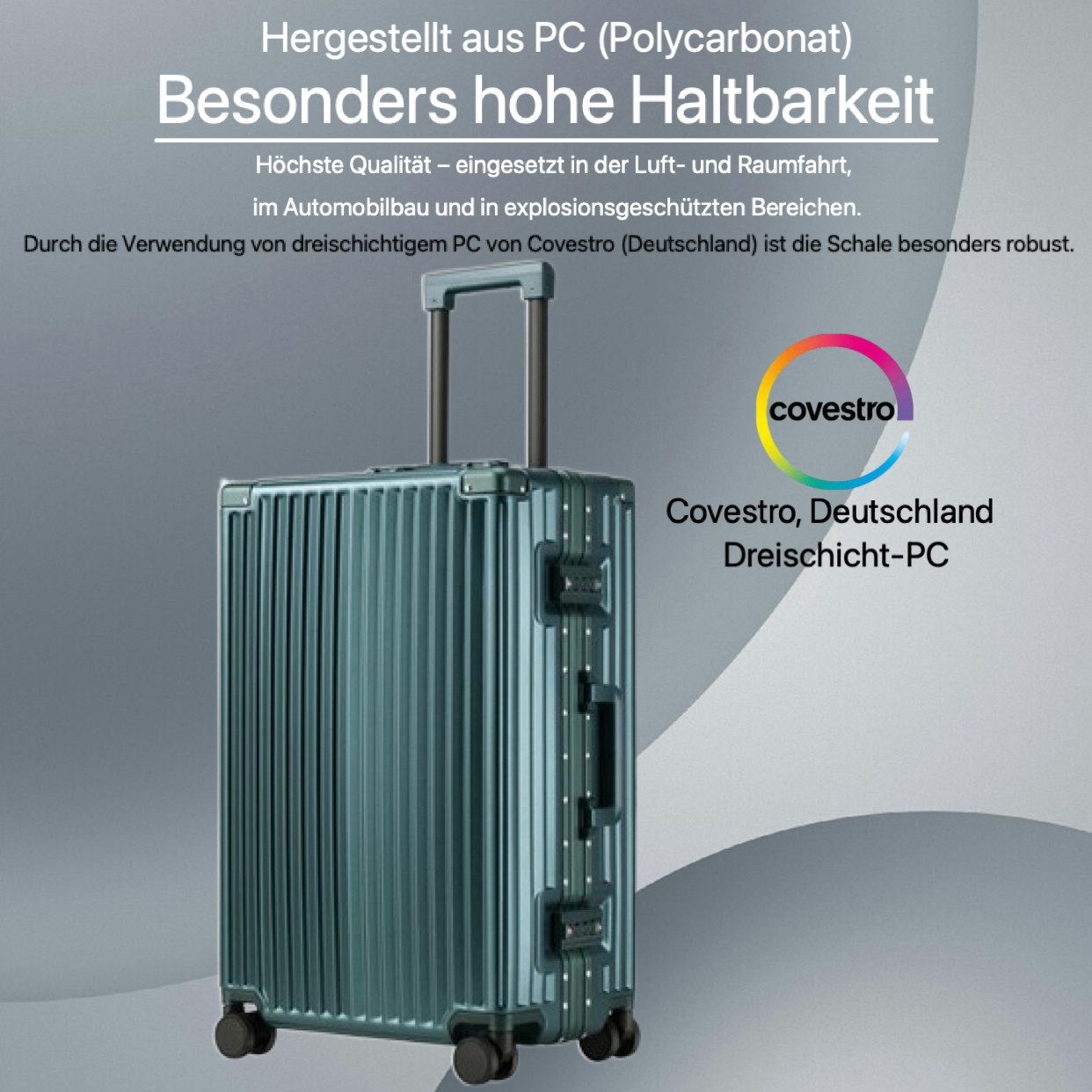 Super Solu Hartschalen-Trolley Alu-Rahmen Hartschalenkoffer aus Smart Polyc günstig online kaufen