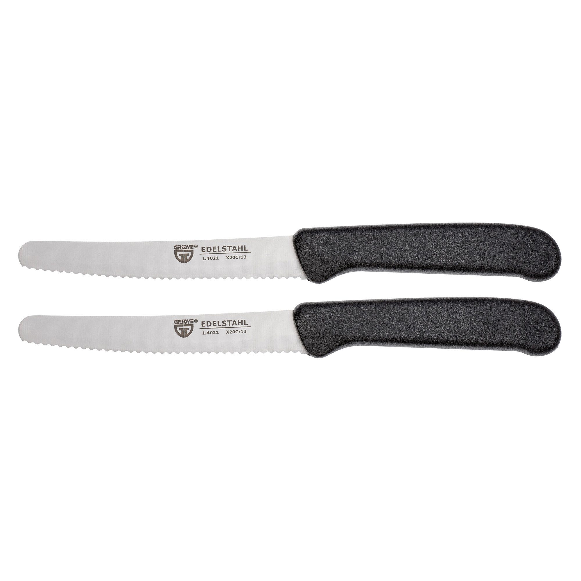 GRÄWE Tafelmesser Tafel- / Brötchenmesser, 2er-Set