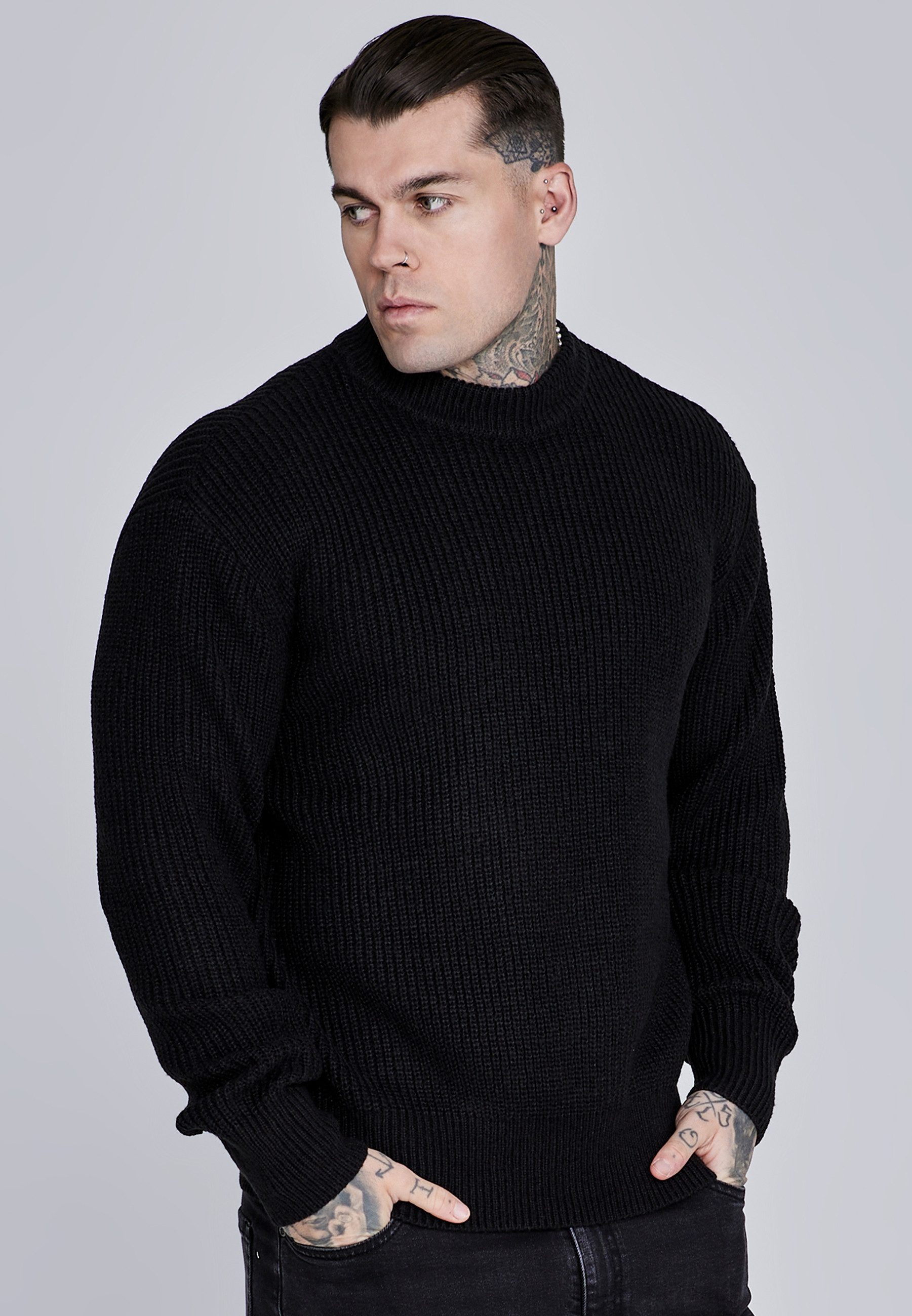 Siksilk Sweatshirt SikSilk Herren Strickpullover günstig online kaufen