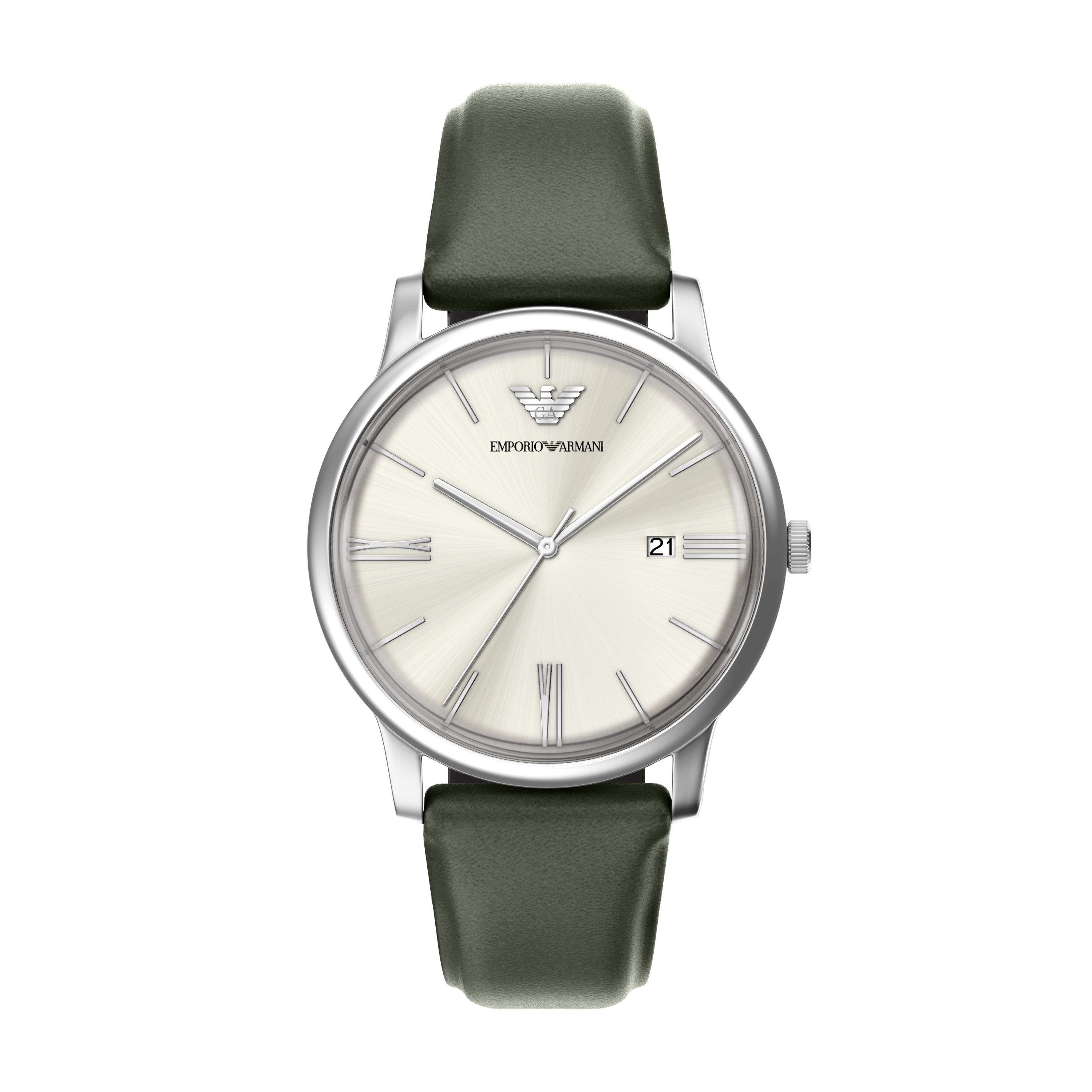 Emporio Armani Quarzuhr AR11811, Armbanduhr, Lederarmband, analog, Tag