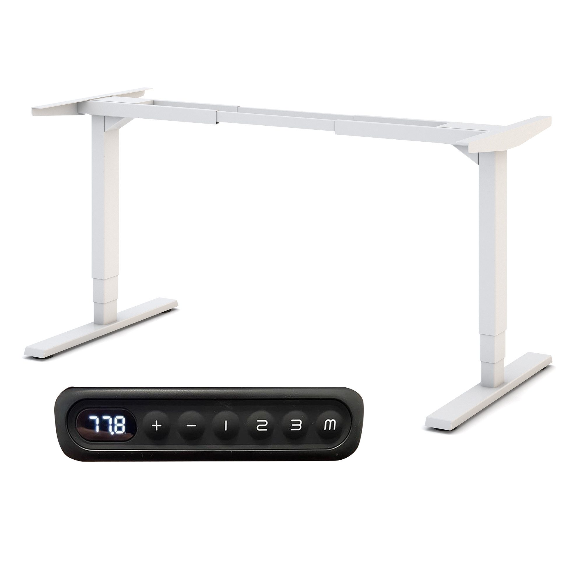 ASSMANN Büromöbel Schreibtisch Y-Line Curved (Elektrisch höhenverstellbar, Teleskopierbar 120-180cm, einfache Montage, für Büro und Homeoffice), 5 Jahre Herstellergarantie