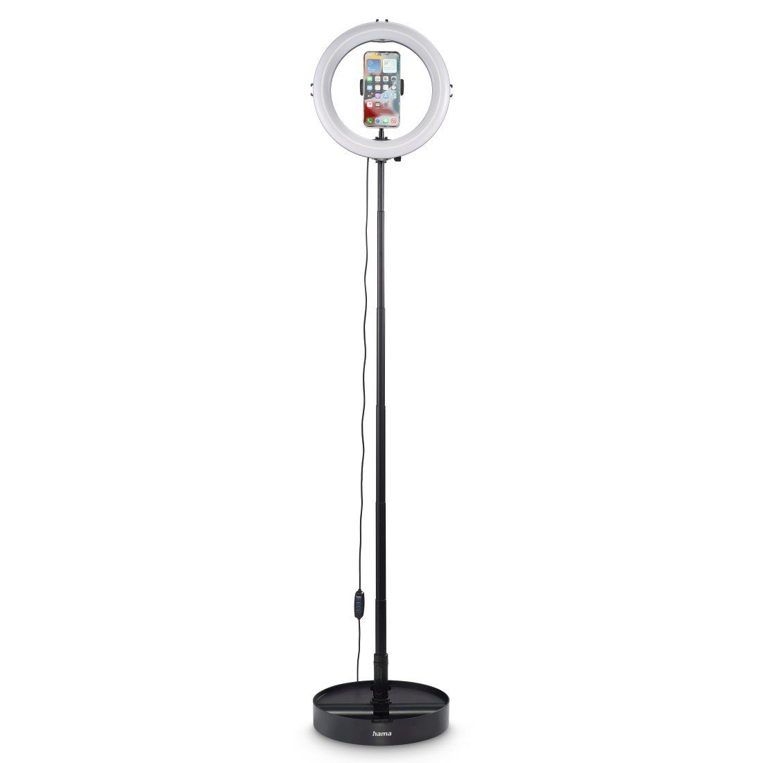 Ringlicht LED Ringleuchte mit Stativ für Handy, Webcam, Mikrofon, Videokonferenz