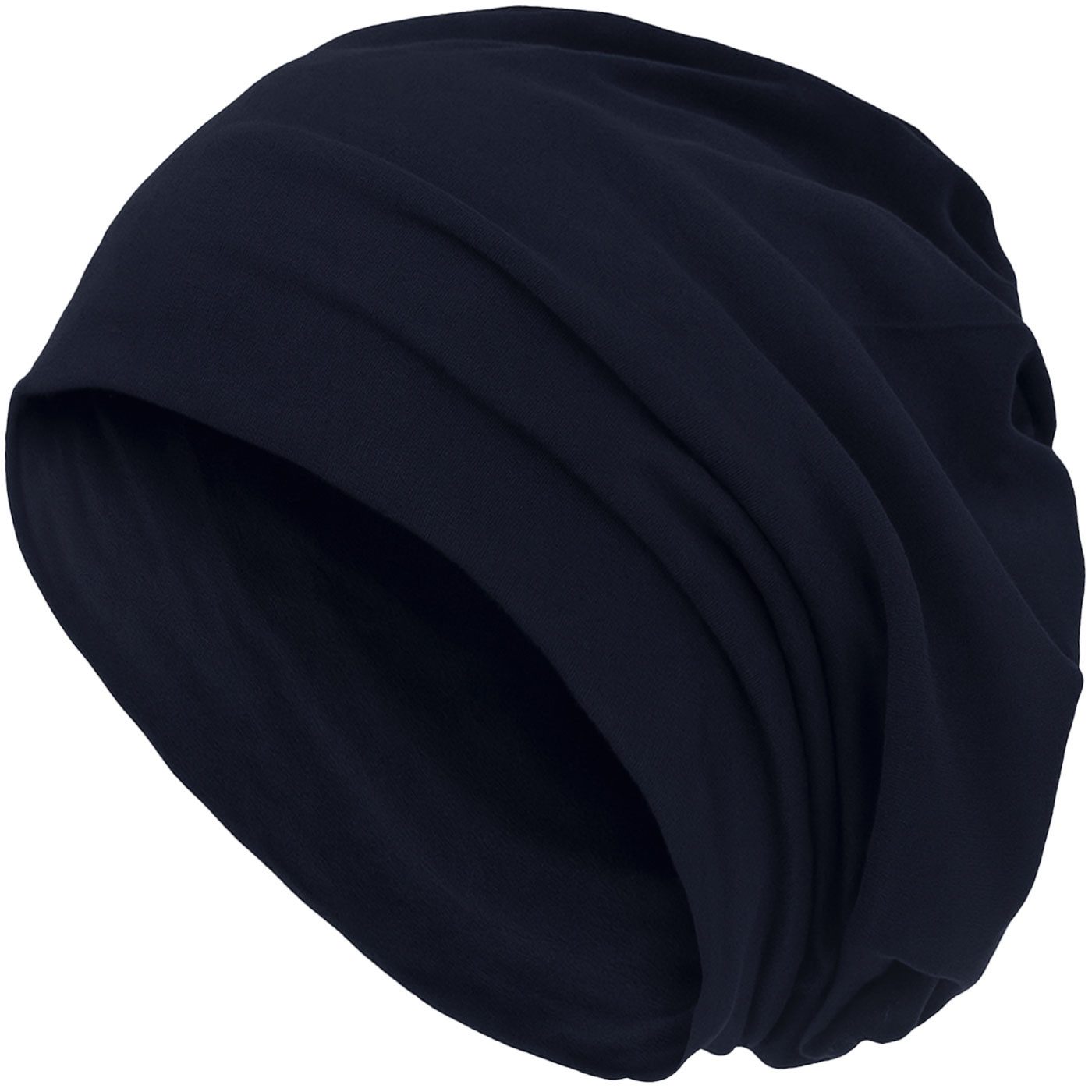 style3 Beanie (1-St) Mütze Damen Herren Haube Sommer Herbst XXL Chemo Schlafmütze Cap