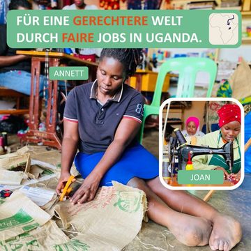 Yimuka Federmäppchen Handgenähte Federmappe & Kosmetiktasche aus recycelten Zuckersäcken