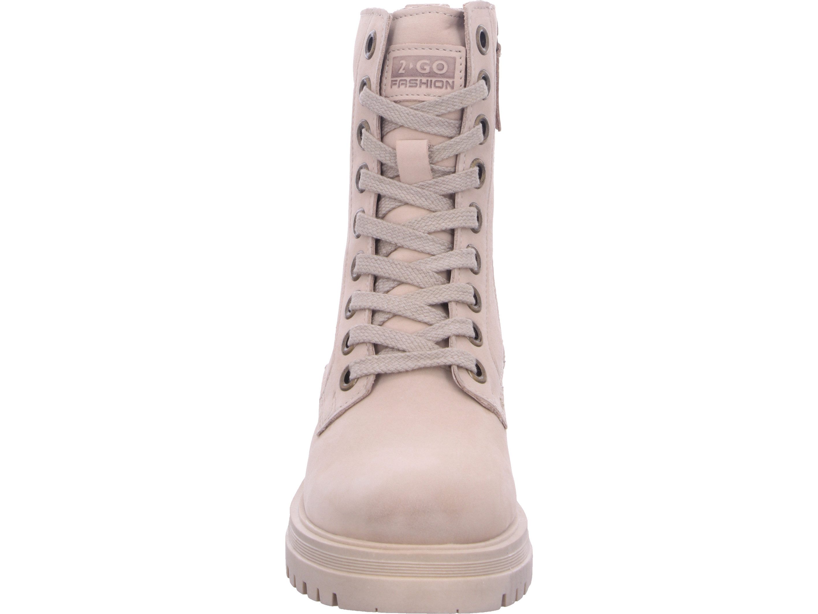 2GO FASHION Schnürboots echtes Leder