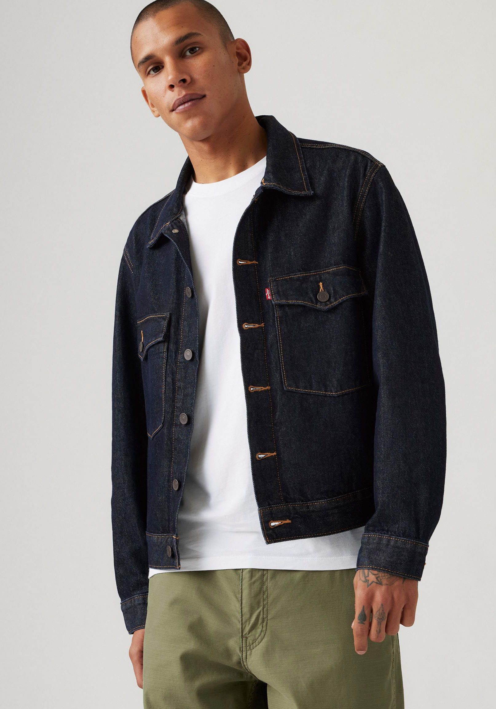 Levi's® Jeansjacke EMBARCADERO STATION mit kontrastfarbenen Steppnähten günstig online kaufen