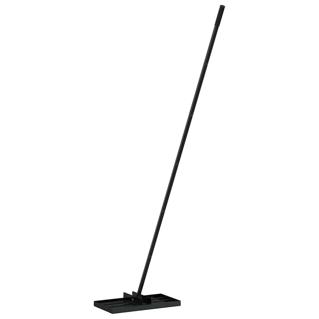 vidaXL Rechen Gartenrechen Schwarz 45 x 25 x 200 cm Pulverbeschichteter Stahl, (1-tlg)