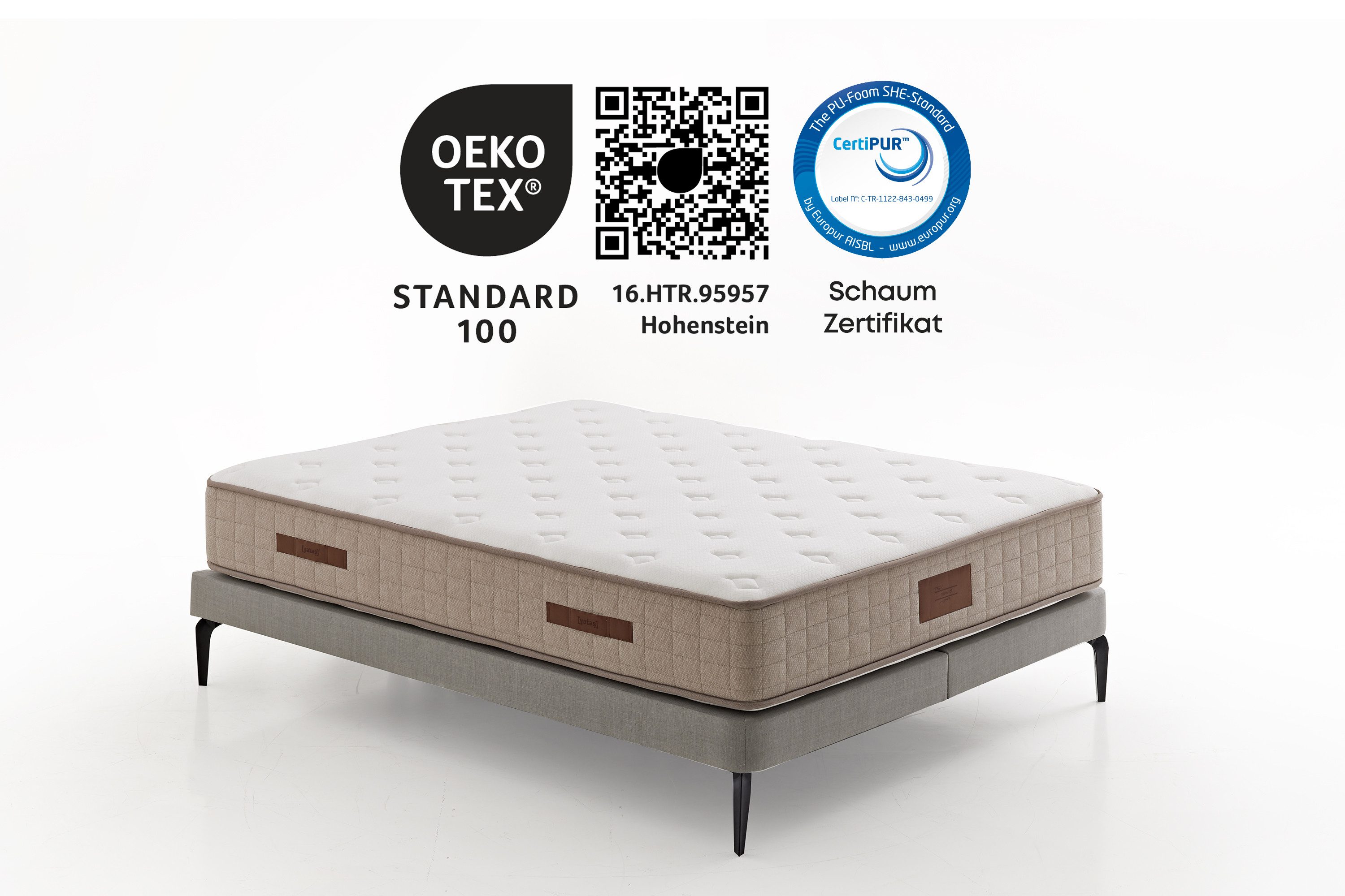 Taschenfederkernmatratze Majestät First Class, Matratze 90x200, 140x200 cm & weitere Größen, Yatas Bedding, 30 cm hoch, (1-tlg), H2, wendbar, ergonomisch, atmungsaktiv
