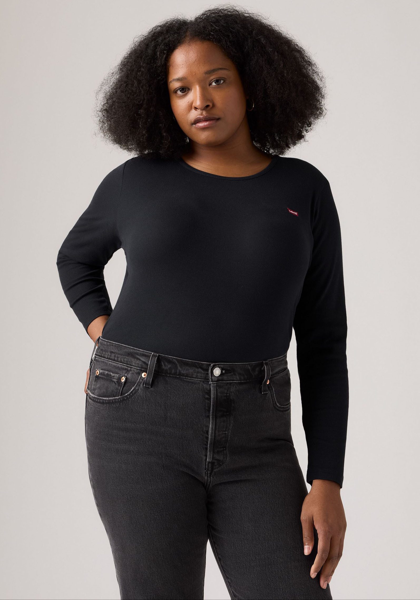 Levi's® Plus Langarmshirt PL HAYES LS in figurbetonter Passform günstig online kaufen