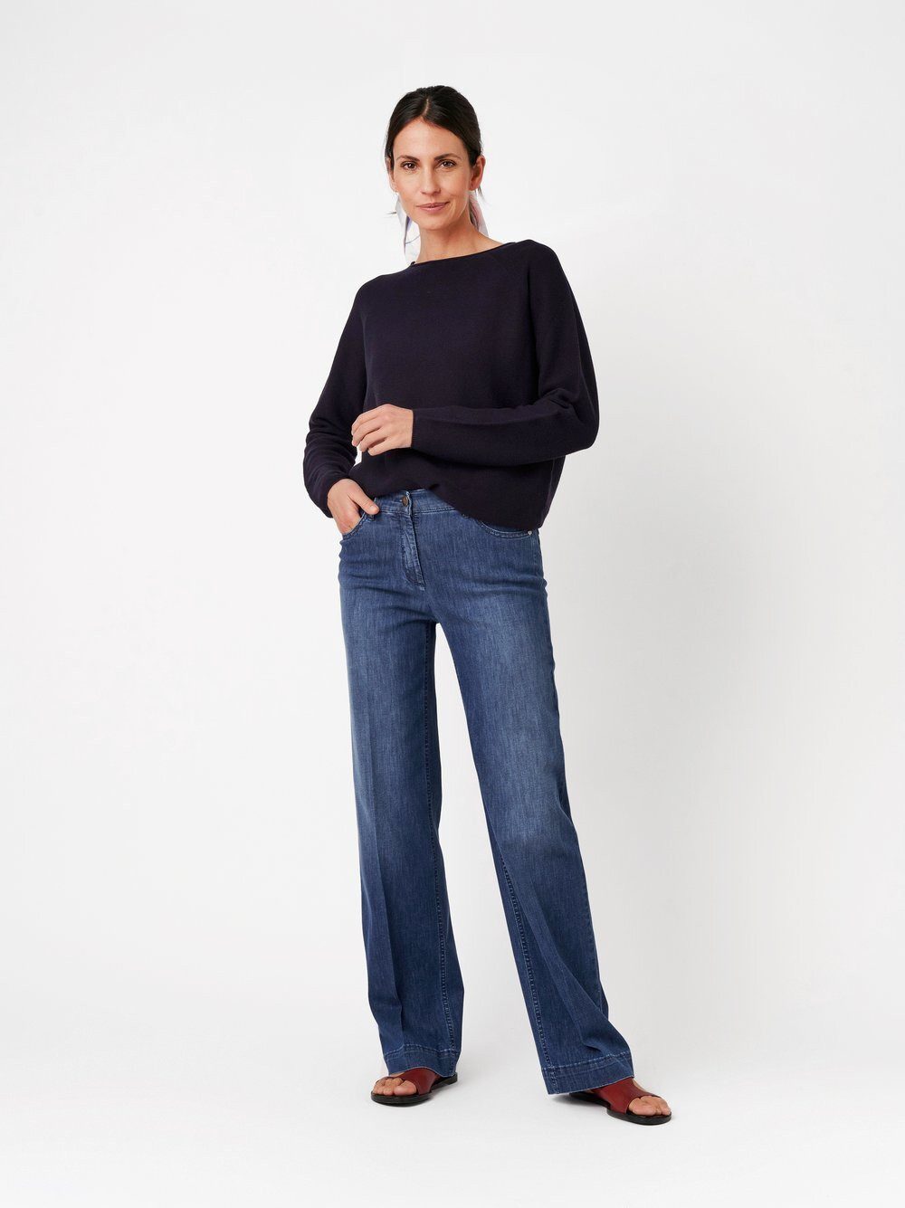 TONI Weite Jeans Jenny Wide mit sportivem Bund