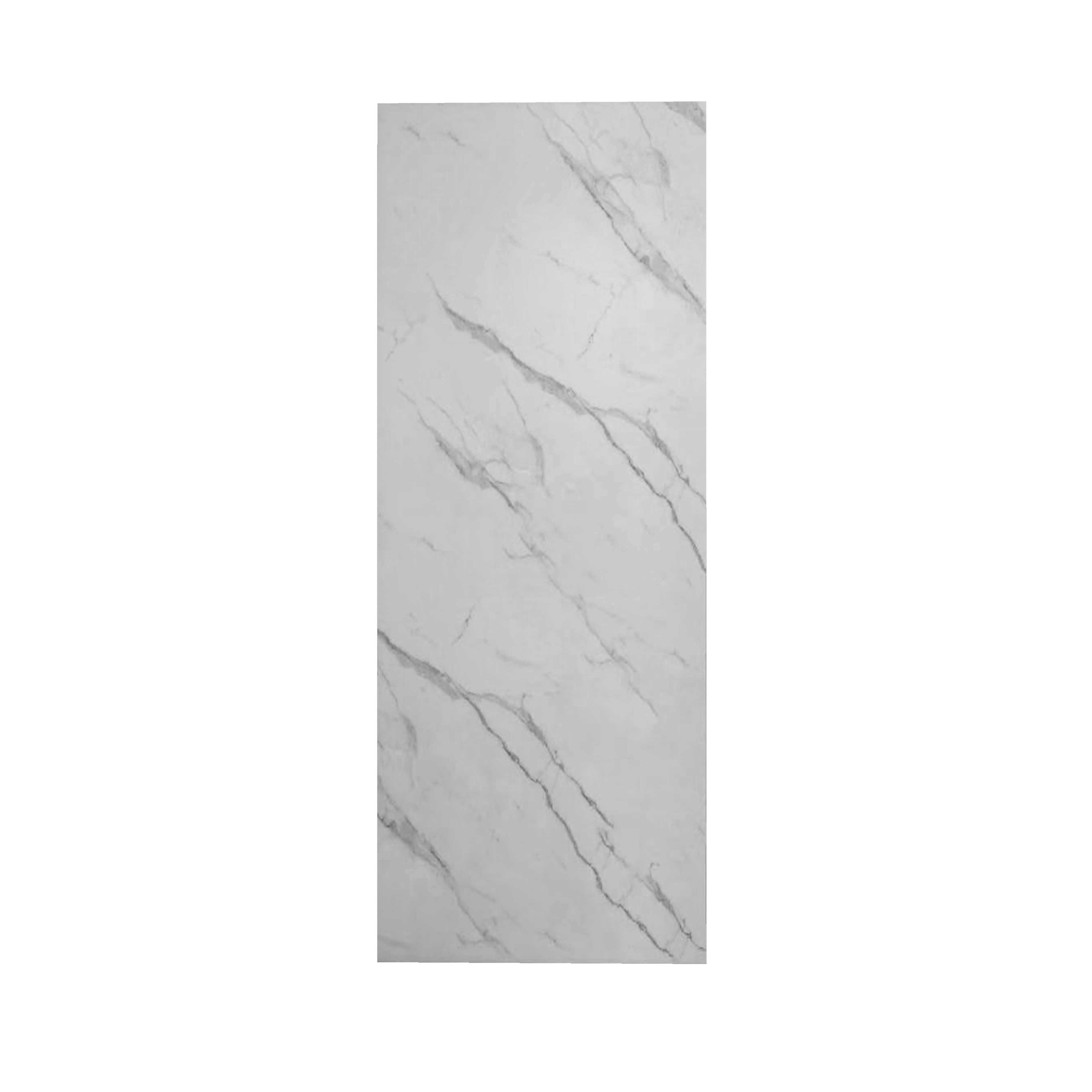 duschspa Duschrückwand 3mm mit weißem Steinmuster PE-Aluminium Duschwandpaneele Duschwand, (Set), einfache Montage