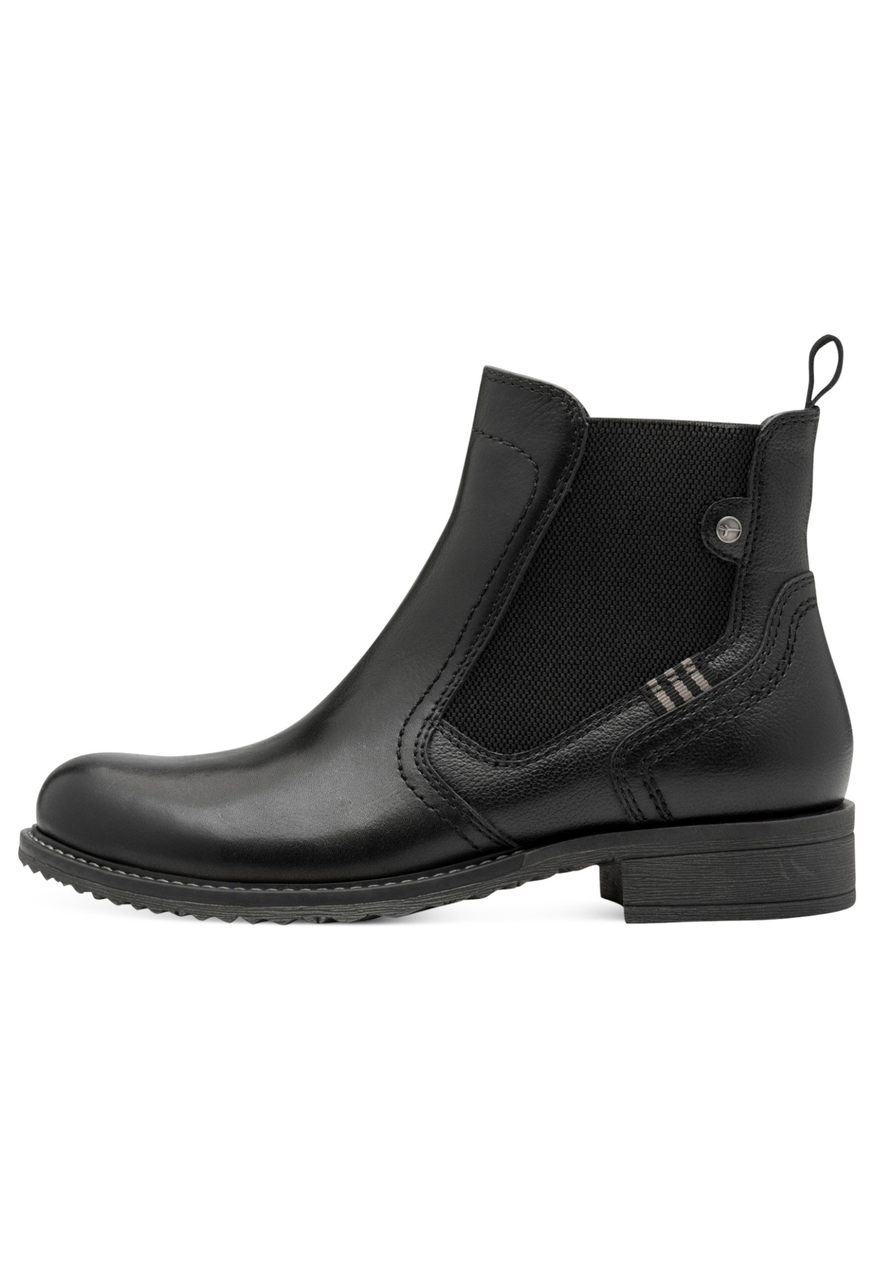 Tamaris 1-25821-45 003 Black Leather Stiefelette