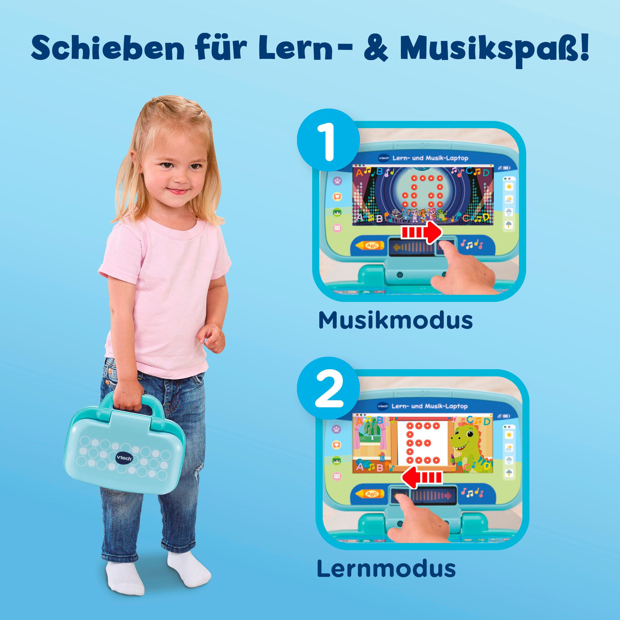 Vtech® Kindercomputer Lern- und Musik-Laptop