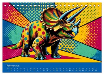 CALVENDO Wandkalender Popart-Tiere (Tischkalender 2025 DIN A5 quer), CALVENDO Monatskalender