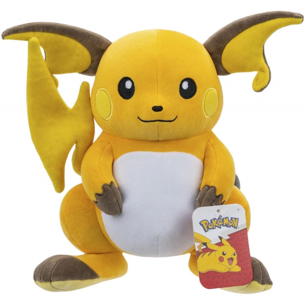 Jazwares Plüschfigur Jazwares Raichu #2 Plüsch (30cm) - Pokémon Plüschtier. (30 cm Plüsch Raichu)