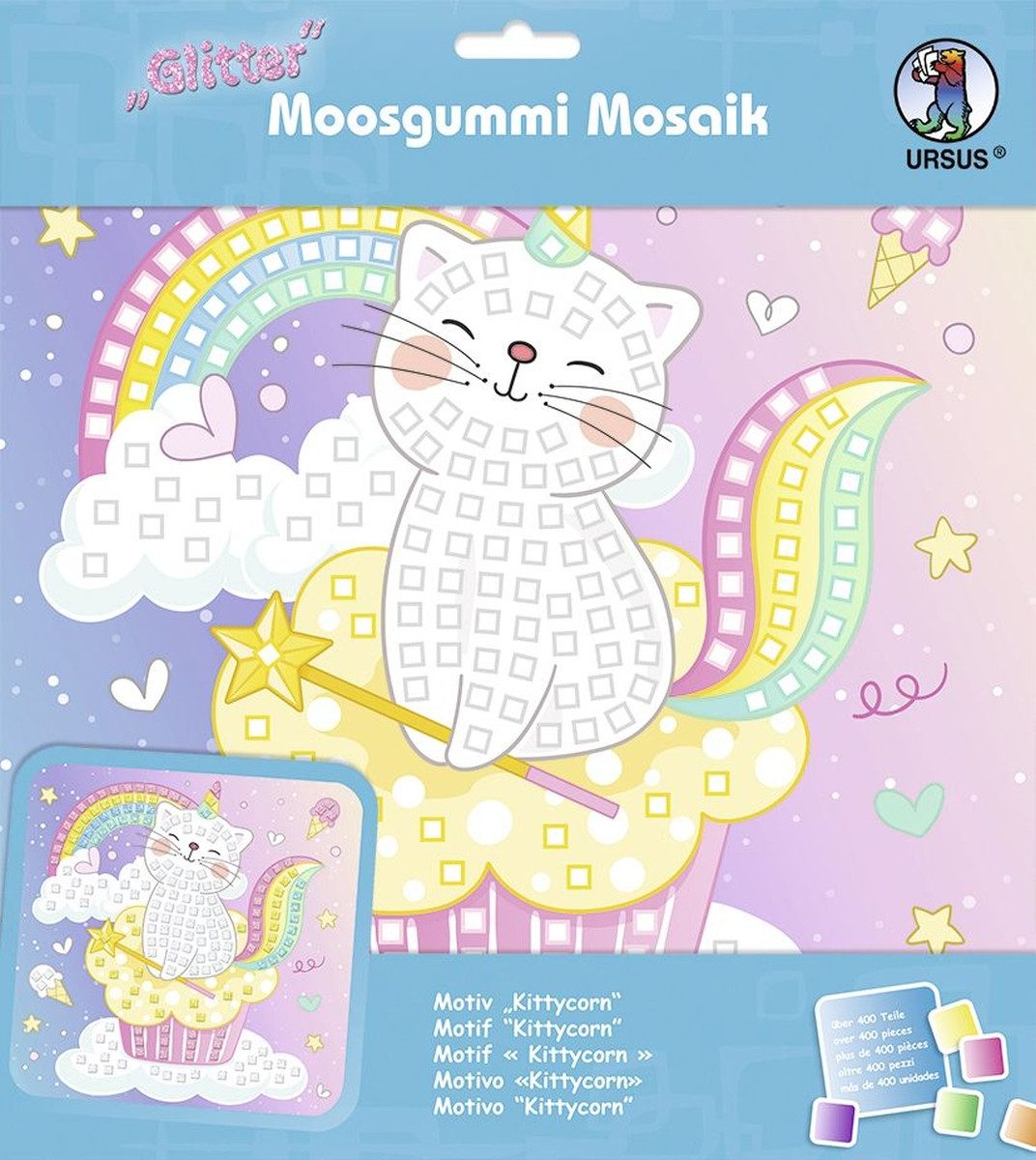 Ursus - Ludwig Bähr Bastelfilz Moosgummi Mosaik Glitter Kittycorn