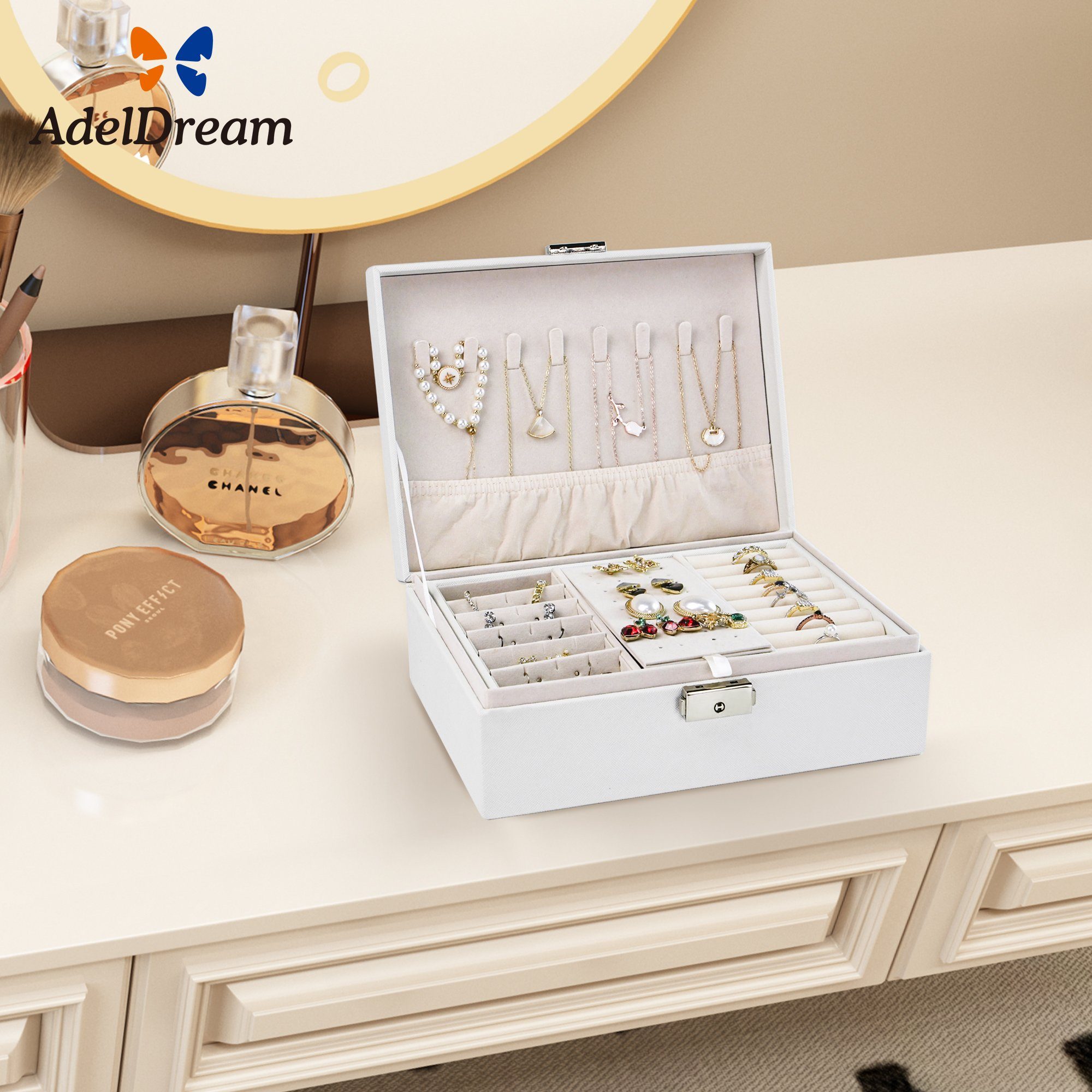 AdelDream Schmuckkasten AdelDream Damen Mädchen Schmuckkästchen günstig online kaufen