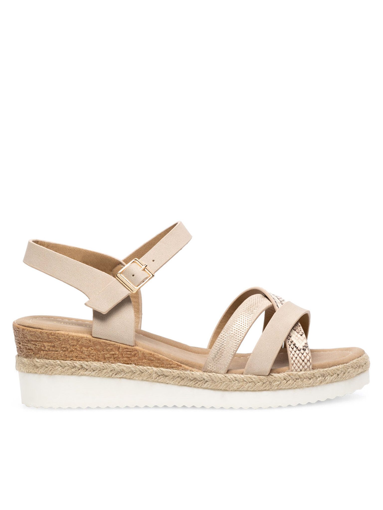 Clara Barson Sandalen WYL0510-04 Beige Sandale günstig online kaufen