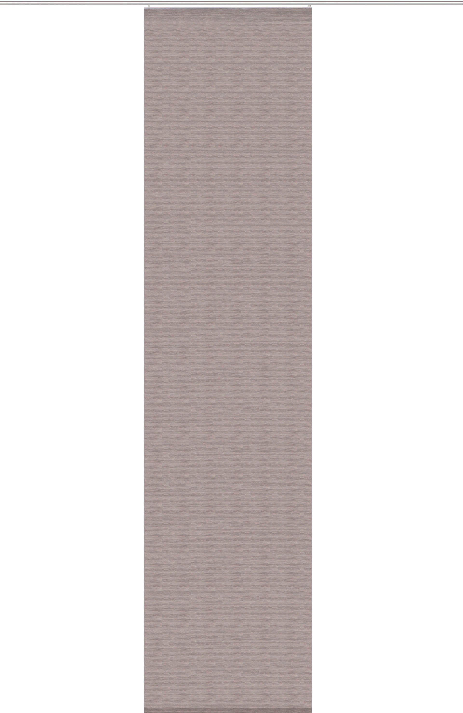 Schiebegardine SIEGLINDE, 245x60, St), WOHNIDEEN, HxB: (1 Bambusoptik HOME Paneelwagen stein halbtransparent