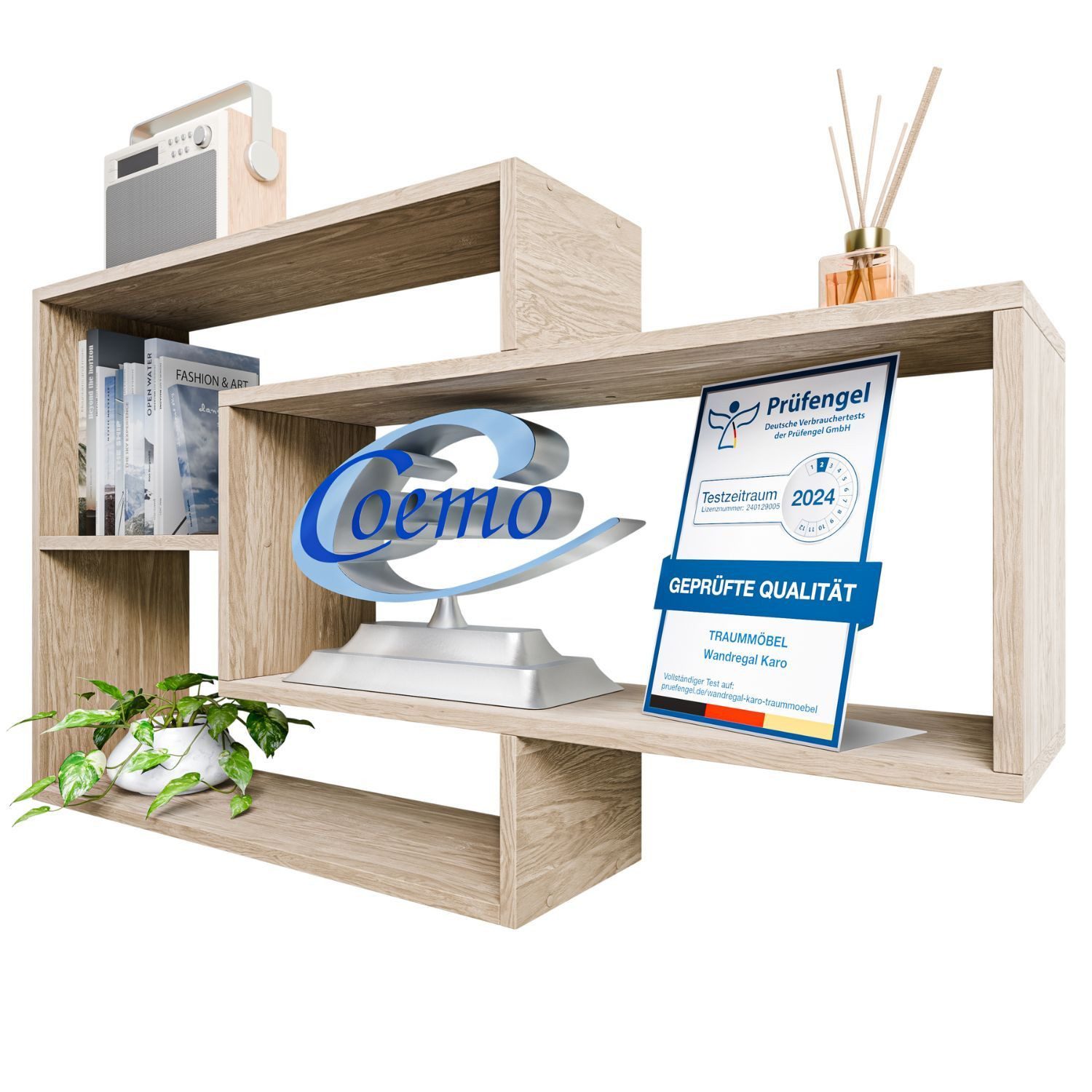 TRAUMMÖBEL Wandregal KARO, Modernes Schweberegal großes günstig online kaufen