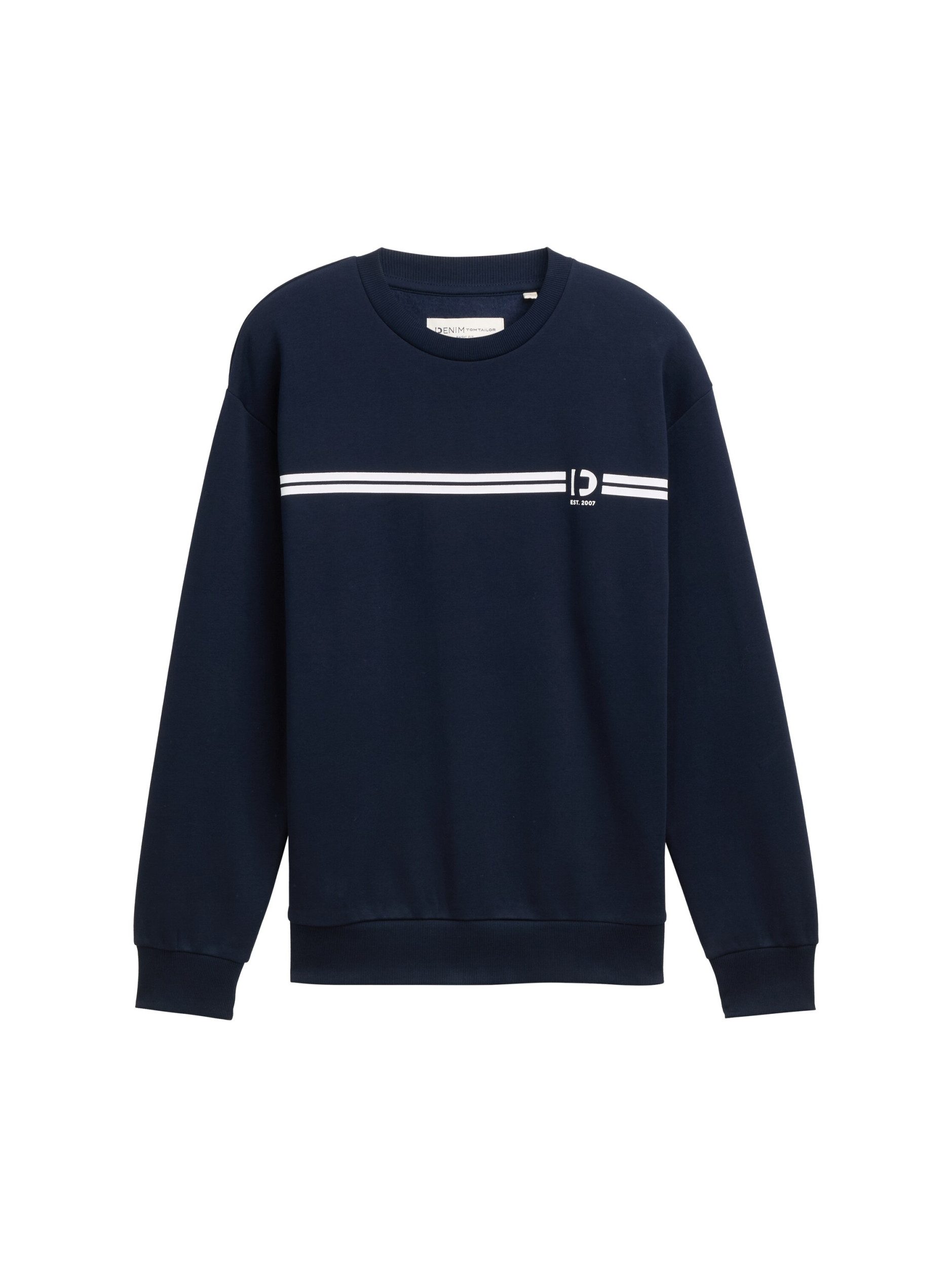 TOM TAILOR Sweatshirt printed crewneck sweater günstig online kaufen