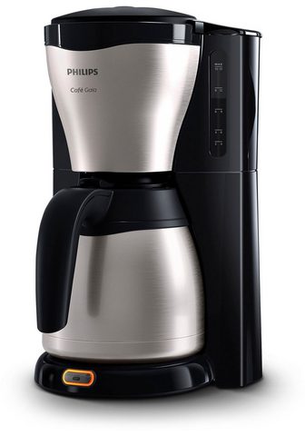 Philips Kavos virimo aparatas su filtru Gaia HD7546/20 Viva Collection 12l Kavinukas Papierfilter 1x4 su Thermokanne Tropfstopp ir Abschaltfunktion silber