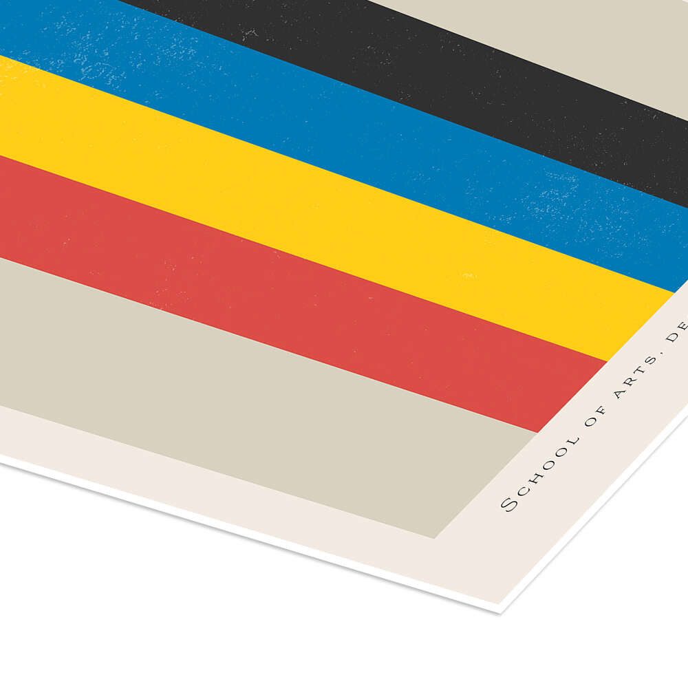 Posterlounge Wandbild Bauhaus School of Arts, Exhibition Posters, erhältlich als Poster, Leinwandbild, Wandsticker oder Acrylglasbild