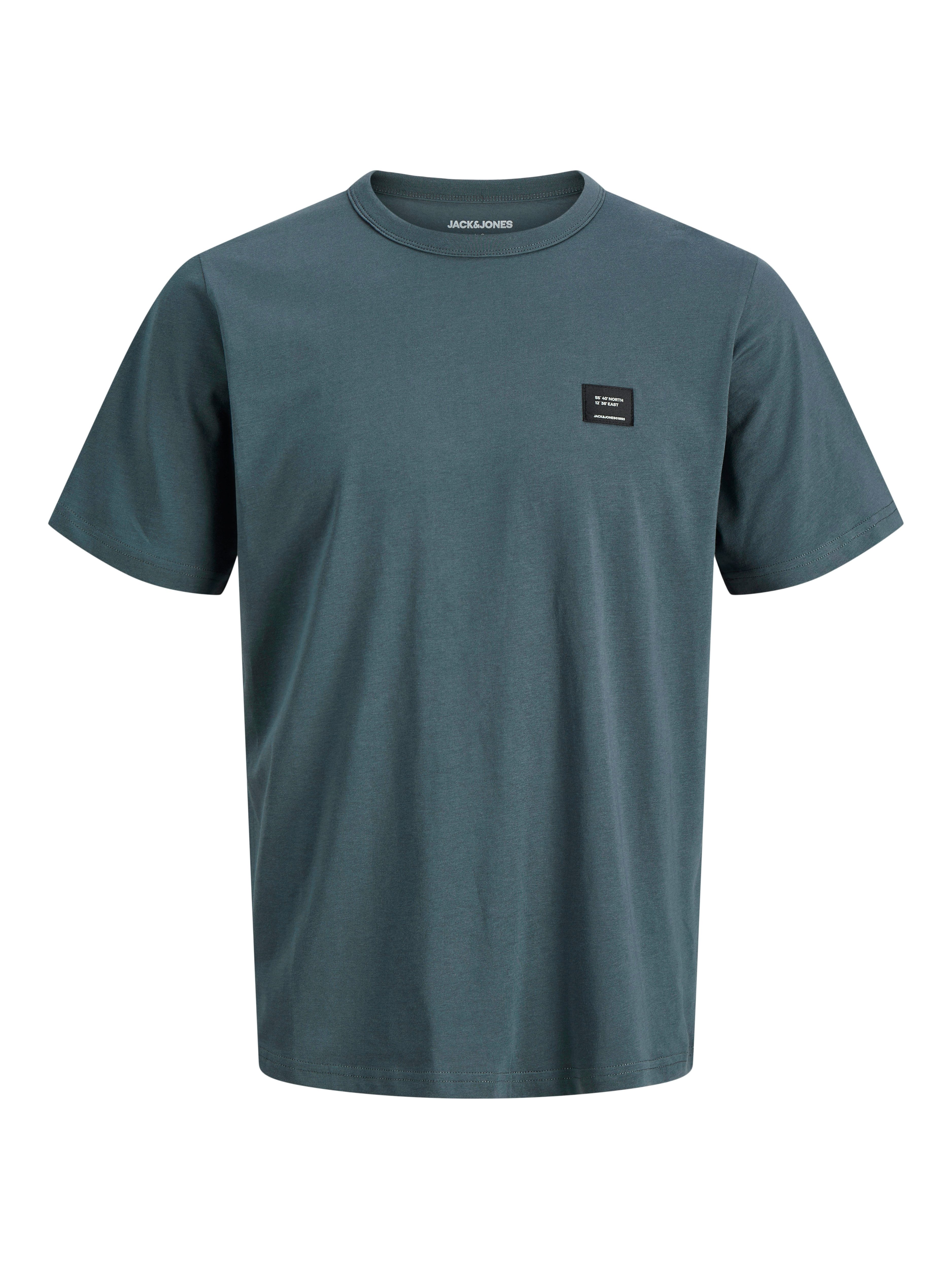 Jack & Jones Rundhalsshirt JJCLEVELAND TEE SS CREW NECK SN Baumwolle, regular fit