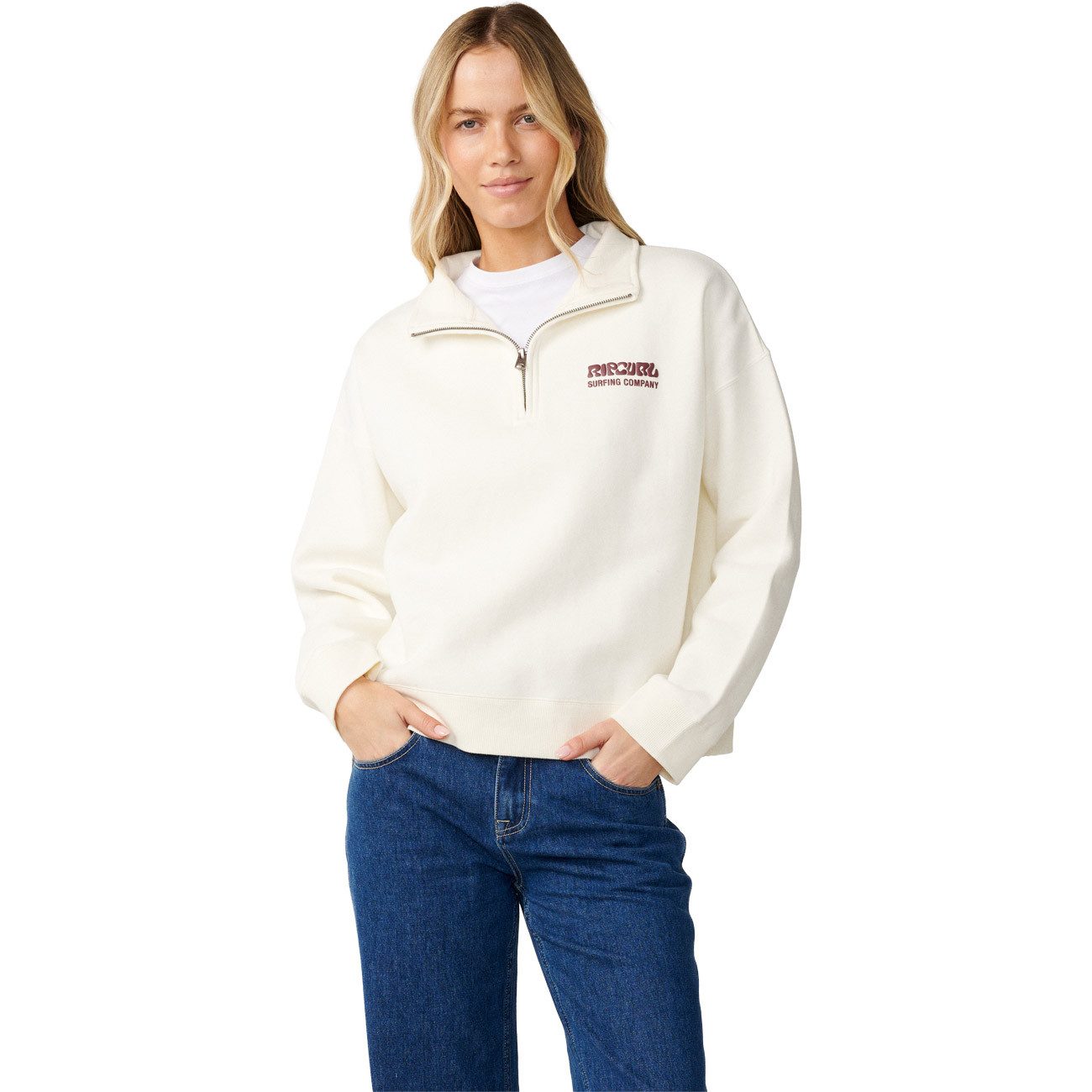 Rip Curl Sweatshirt Surf Puff 1/4 Zip Surf Puff 1/4 Zip