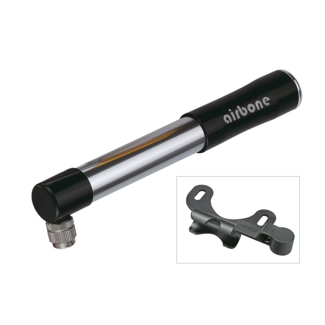 Luftpumpe Minipumpe Airbone ZT-505 AV, 185mm, inkl. Halter