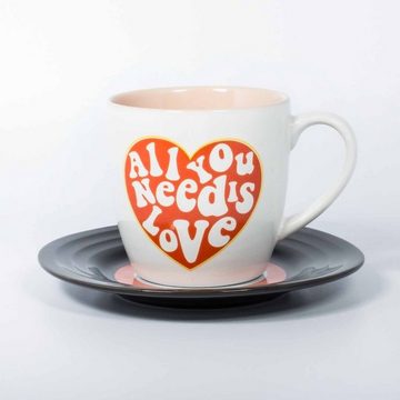 Thumbs Up Tasse Tassen-Set "Lyrical Mug" Love - Lennon & McCartney, Keramik
