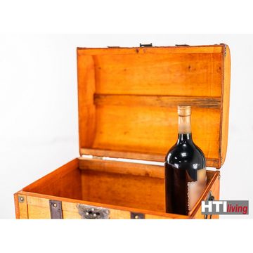 HTI-Living Weinschrank Weinbar rustikal für 9 Flaschen Alistair Rotbraun (Stück, 1-St., 1 Weinregal) Weinregal