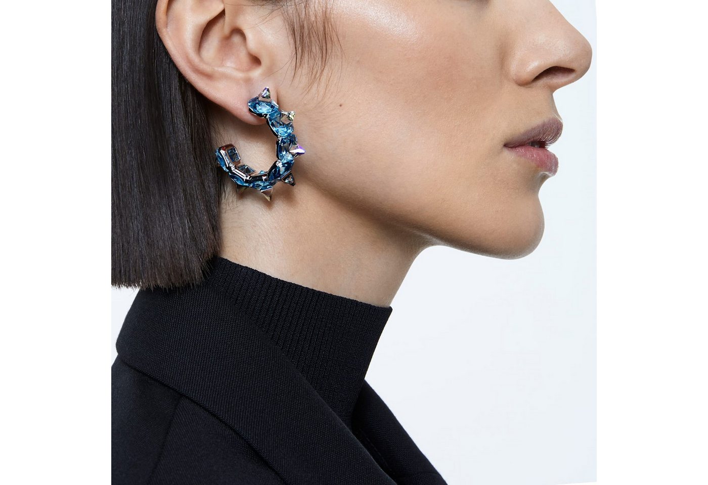 Swarovski Paar Creolen 5600894 blau... Swarovski Paar Creolen 5600894 blau...