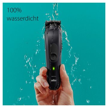 Braun Haarschneider All-In-One Styling Set MGK7470, Styling Set, Wasserdicht, 16-in-1 Barttrimmer