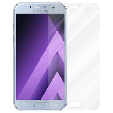 Cadorabo Schutzfolie Samsung Galaxy A7 2017, (1-St), Schutzglas Panzer Folie (Tempered) Display-Schutzglas mit 3D Touch