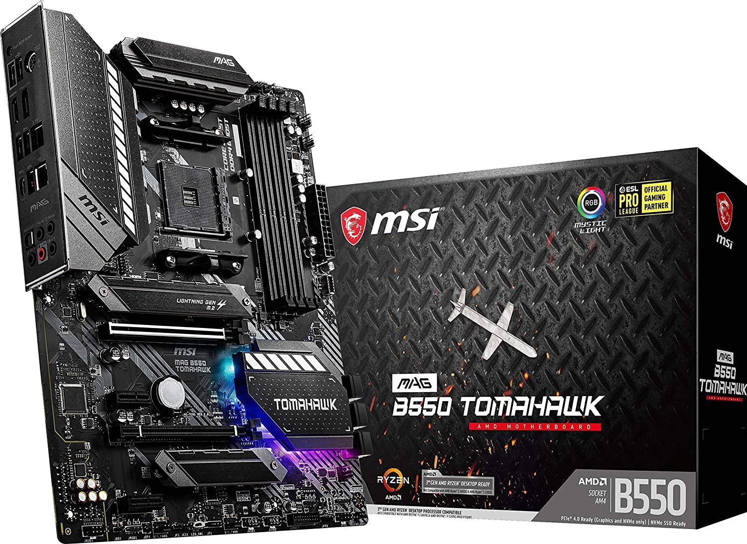 MSI MAG B550 TOMAHAWK (AM4, AMD B550, ATX), Mainboard Mainboard