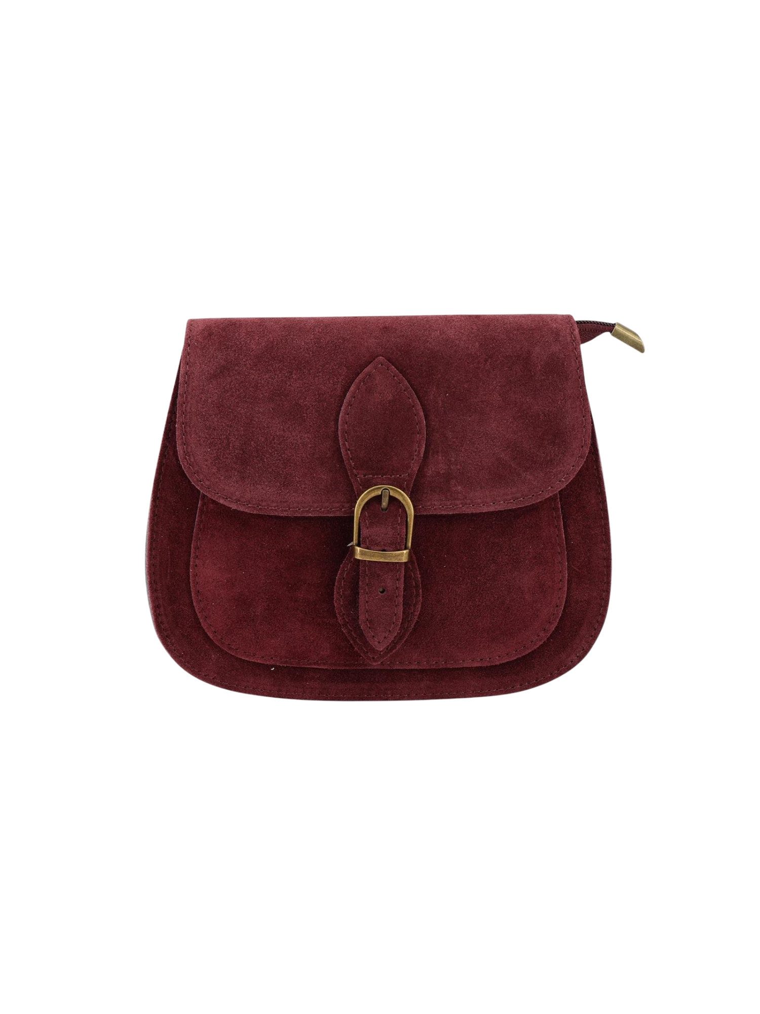 BRISE TASCHE Schultertasche Brise Damen Umhängetasche aus Wildleder mit Reißverschluss (Einzelartikel), leicht kompakt zeitloses Design