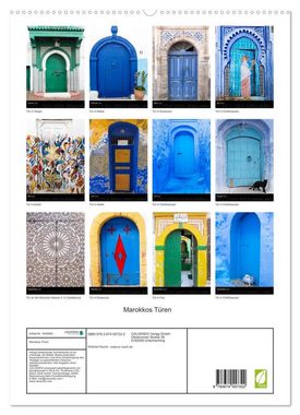 CALVENDO Wandkalender Marokkos Türen (Premium, hochwertiger DIN A2 Wandkalender 2023, Kunstdruck in Hochglanz)