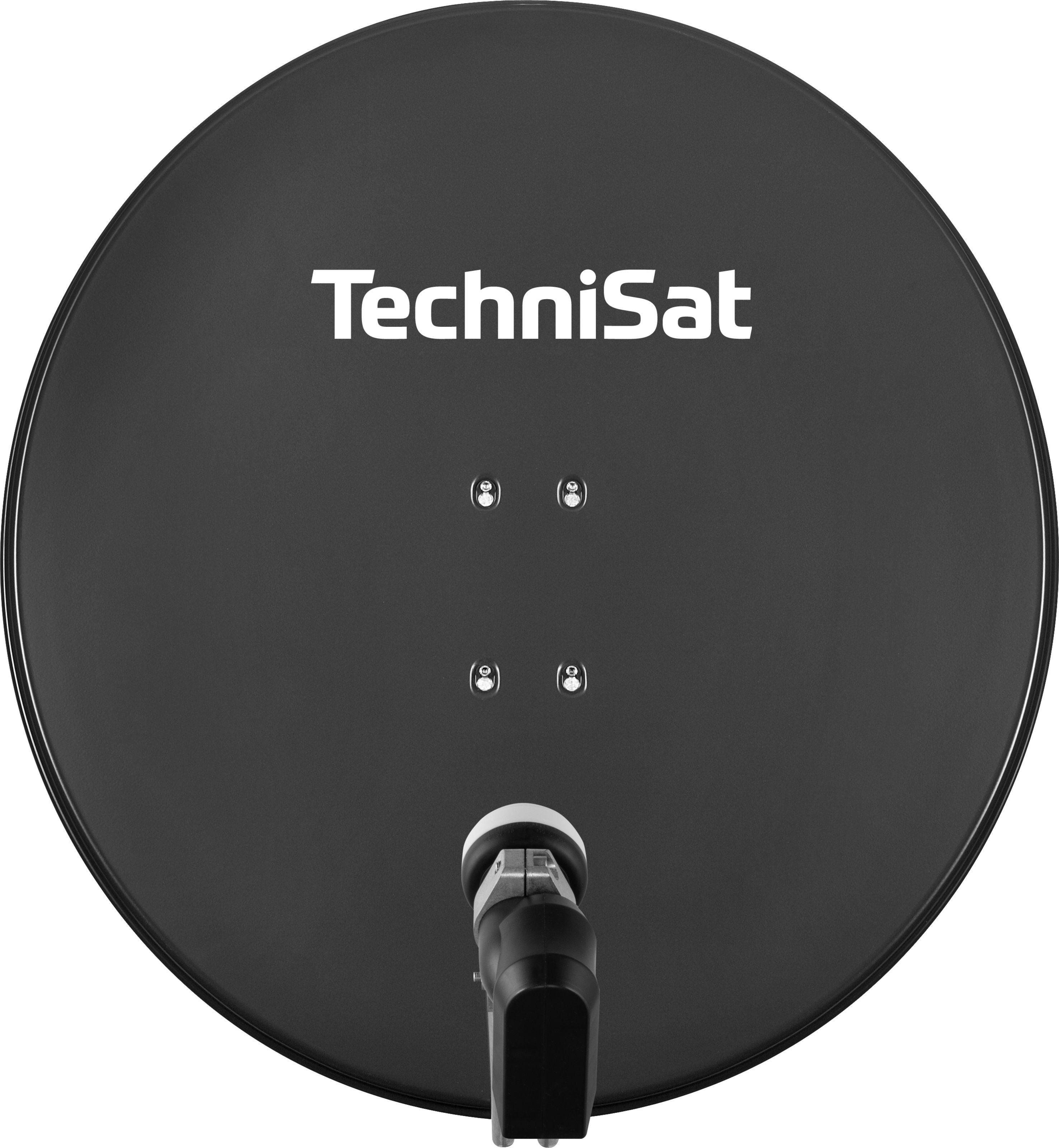TechniSat SATMAN 850 PLUS mit 40 mm Quattro-Switch-LNB SAT-Antenne (85,00 cm, Aluminium, pulverbeschichtet, 1 Orbitposition, inkl. 40 mm Quattro-Switch-LNB, 1 bis 4 Teilnehmer)