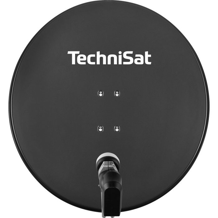 TechniSat SATMAN 850 PLUS mit 40 mm Quattro-Switch-LNB SAT-Antenne (85 00 cm Aluminium pulverbeschichtet 1 Orbitposition inkl. 40 mm Quattro-Switch-LNB 1 bis 4 Teilnehmer)